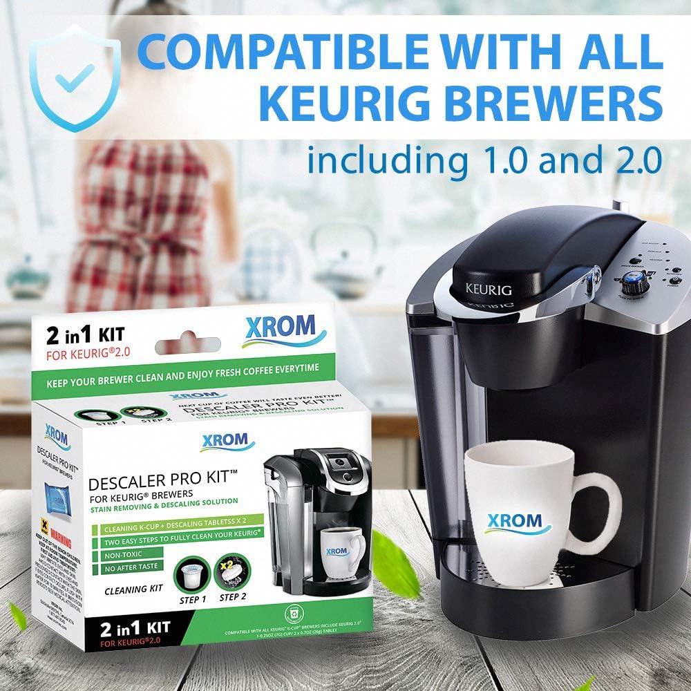 Kit de limpieza y descalcificación XROM para cafeteras Keurig