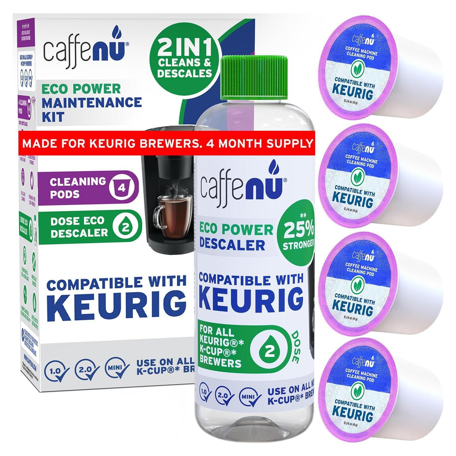 Descalcificador y Limpiador Caffenu para Cafeteras Keurig - 99g