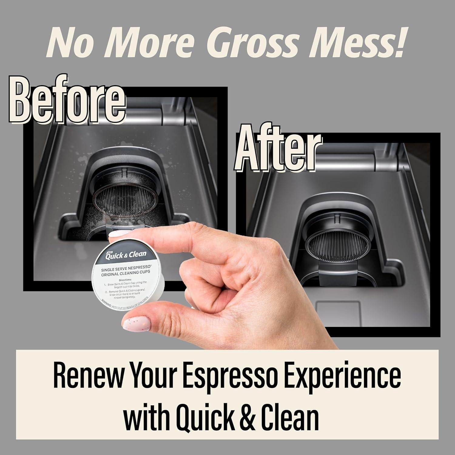 Pods de Limpieza Quick & Clean 16 Unidades para Espresso Nespresso