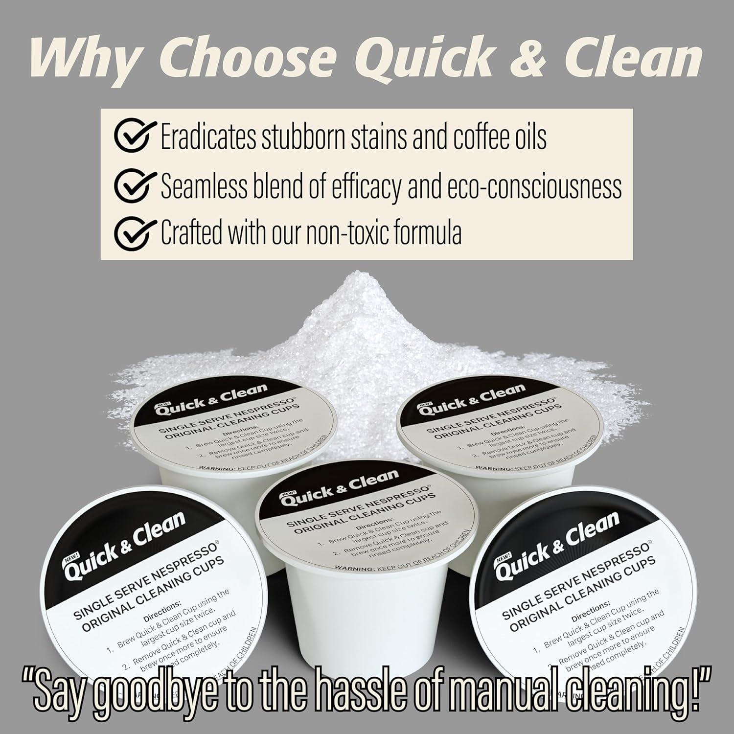 Pods de Limpieza Quick & Clean 16 Unidades para Espresso Nespresso