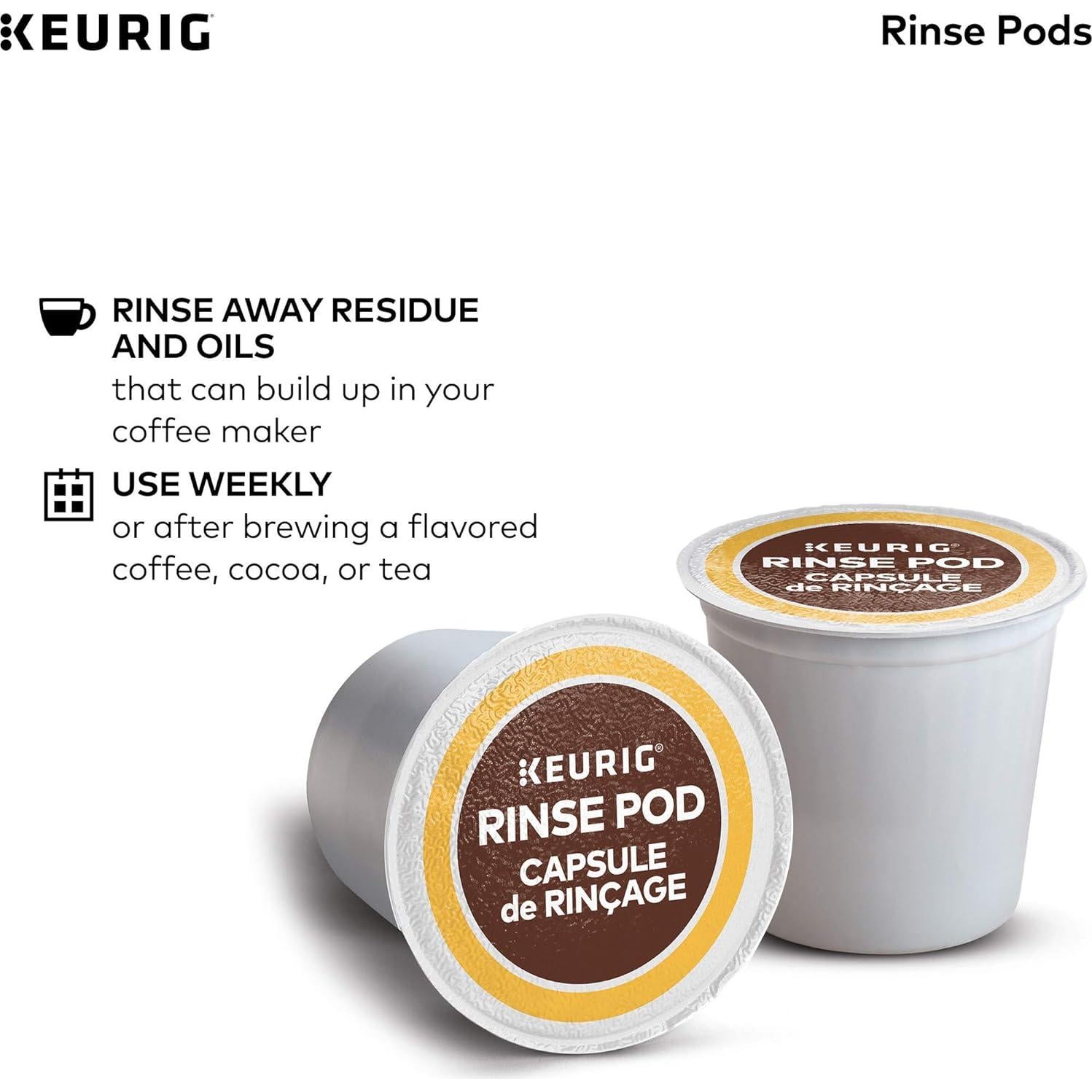 Keurig Kit de Mantenimiento de Cafetera 3 Meses - Solución Desincrustante, Filtros y Cápsulas