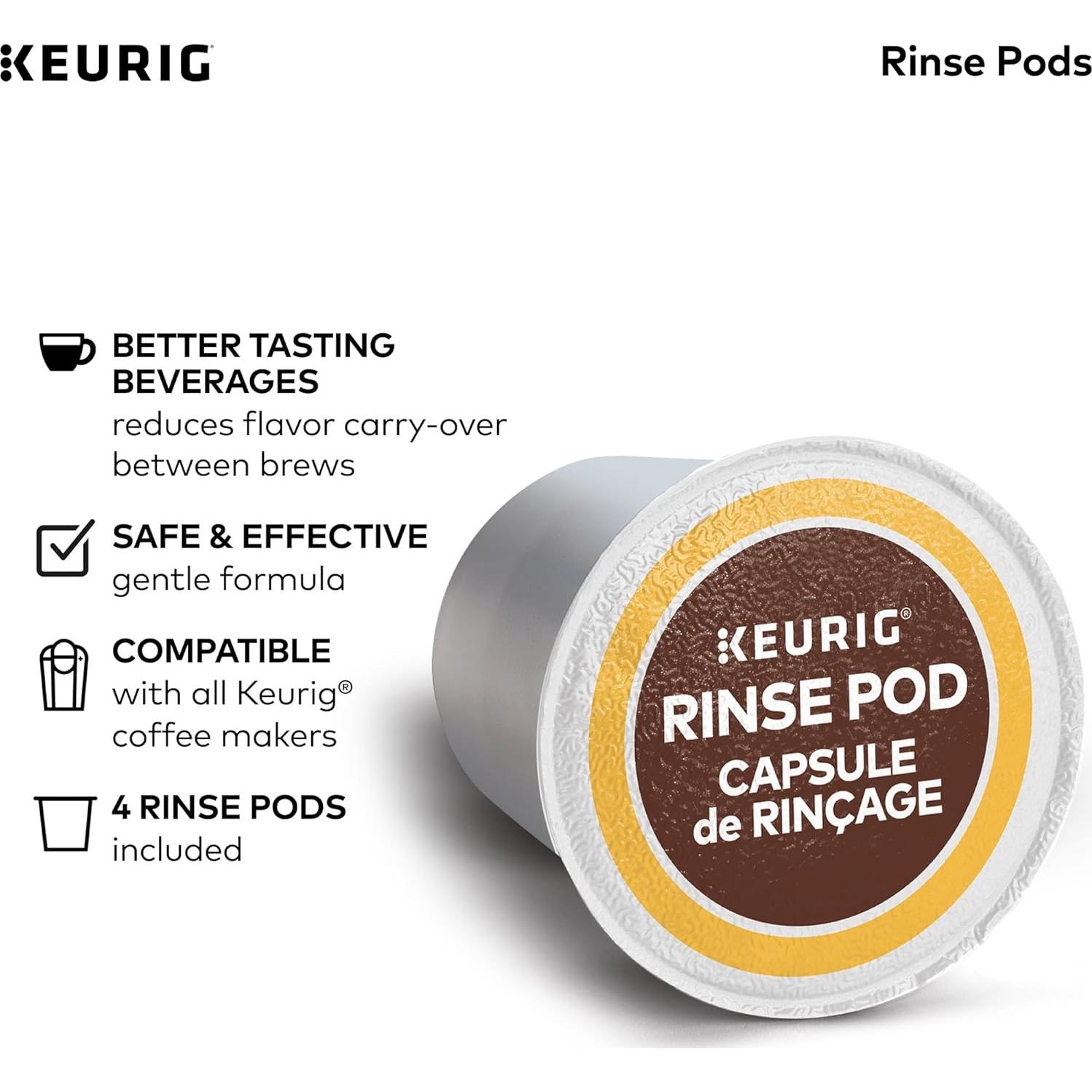 Keurig Kit de Mantenimiento de Cafetera 3 Meses - Solución Desincrustante, Filtros y Cápsulas