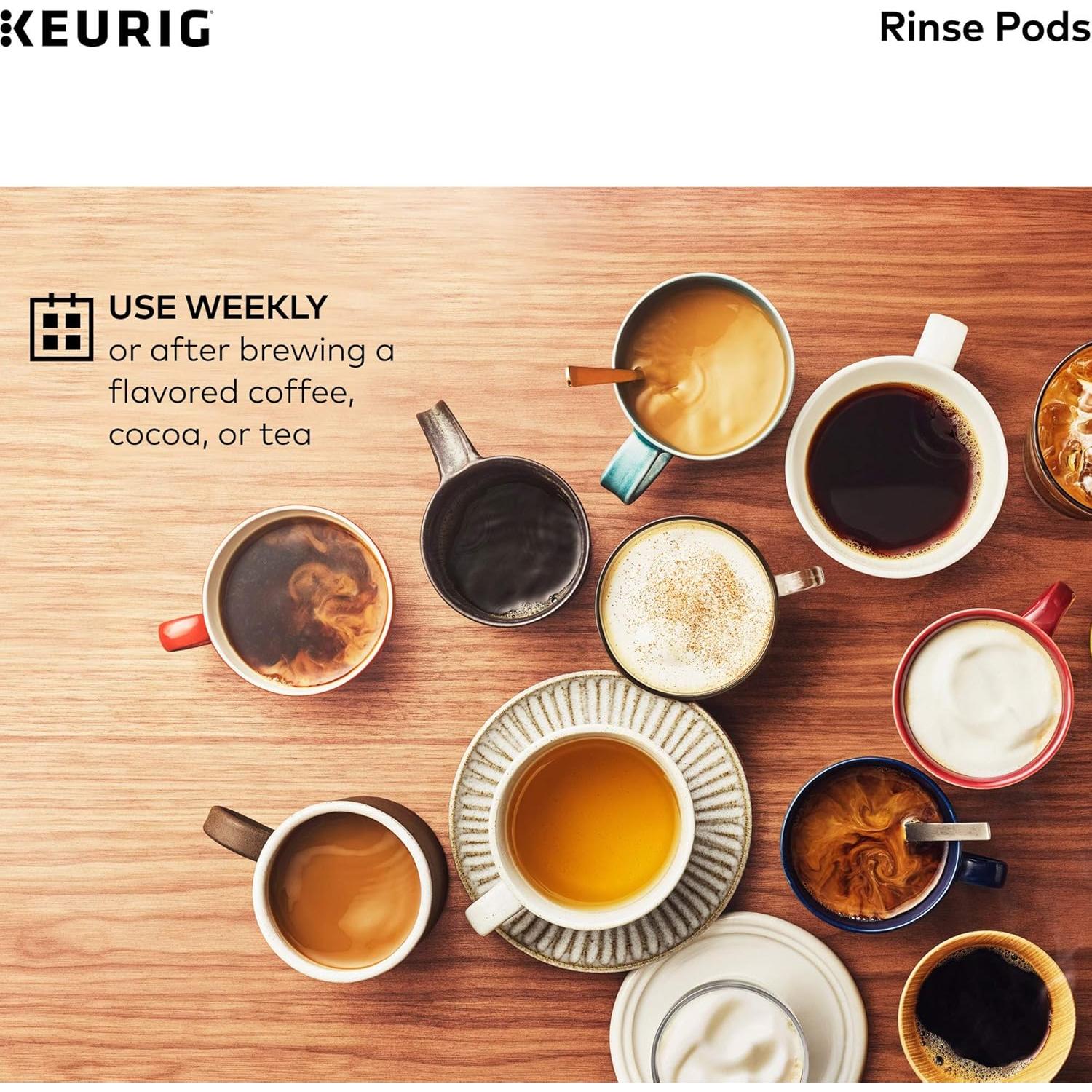 Keurig Kit de Mantenimiento de Cafetera 3 Meses - Solución Desincrustante, Filtros y Cápsulas