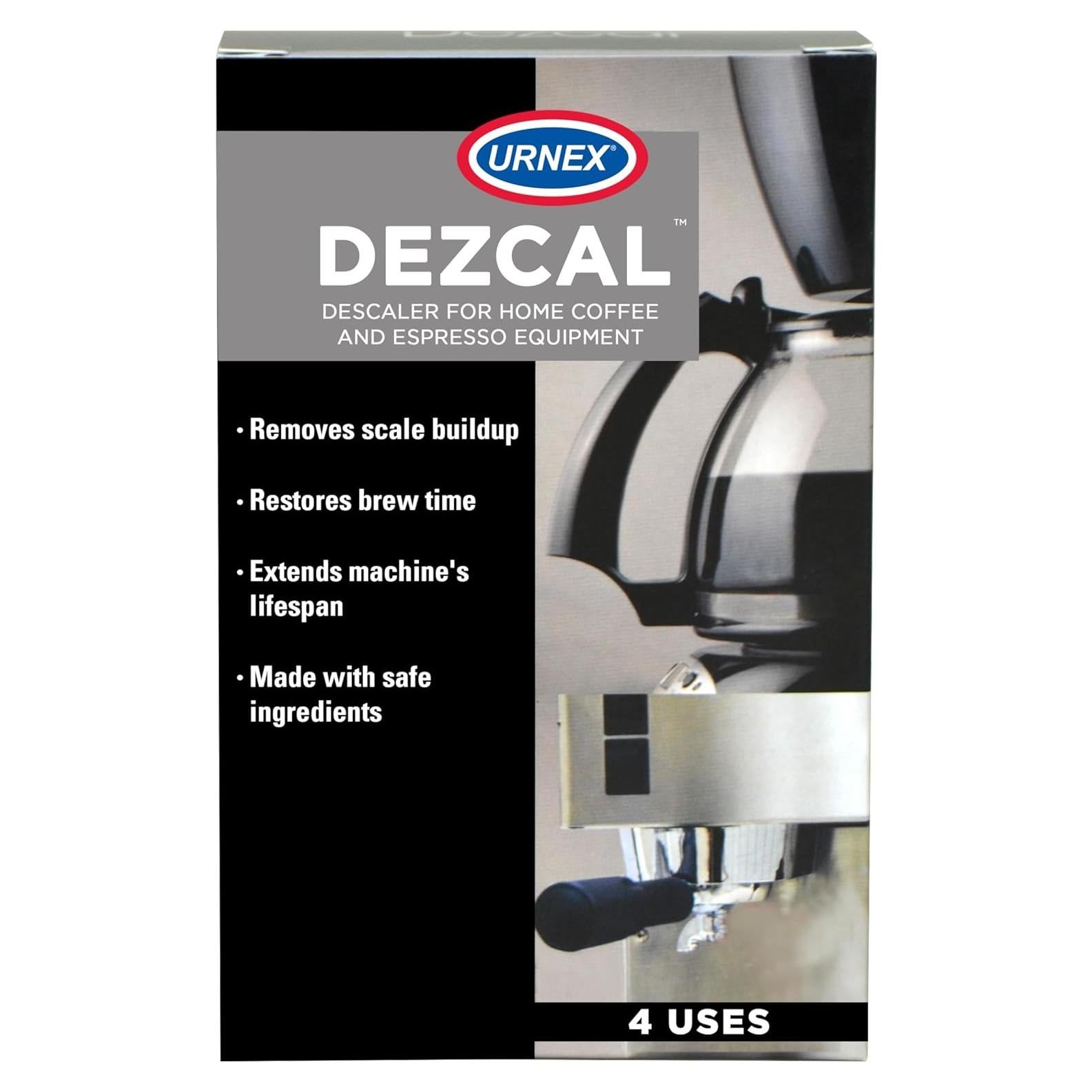 Desincrustante en polvo Urnex Dezcal - 4 usos para cafetera