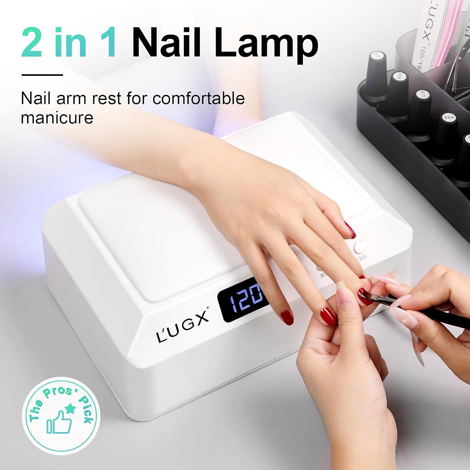 Lámpara UV LED L'UGX 72W para Uñas con Almohadilla