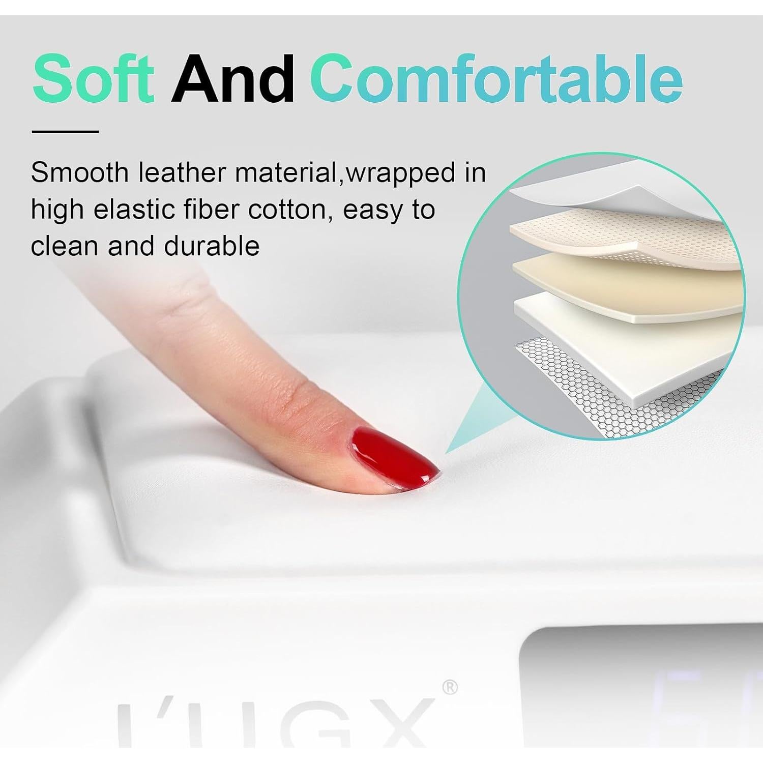 Lámpara UV LED L'UGX 72W para Uñas con Almohadilla