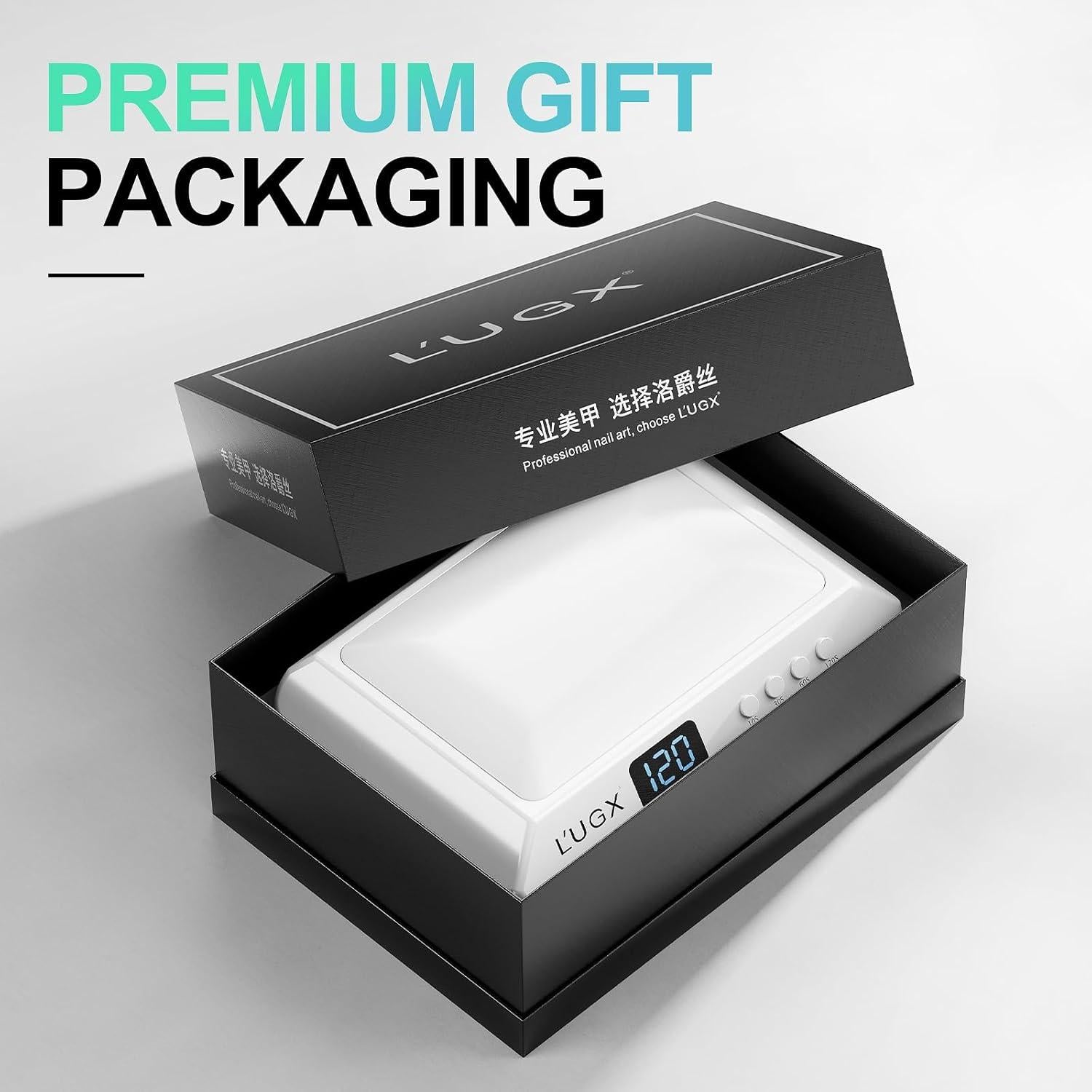 Lámpara UV LED L'UGX 72W para Uñas con Almohadilla