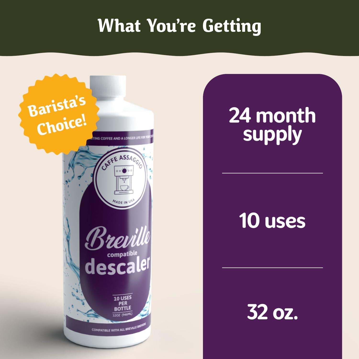 Desincrustante Breville 10 Usos - Limpiador Cafeteras 1.1kg