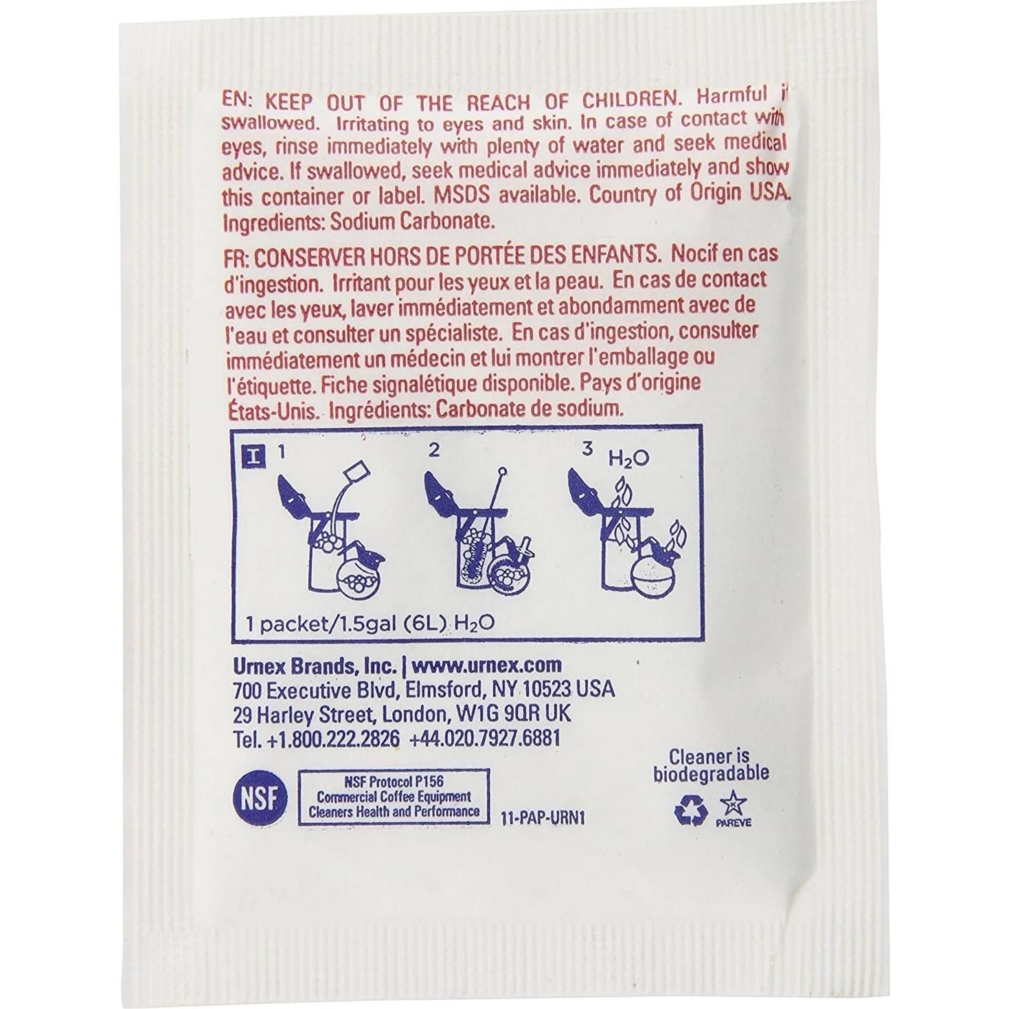 Limpiador Urnex para Cafeteras y Urnas 1360 g Sin Fragancia