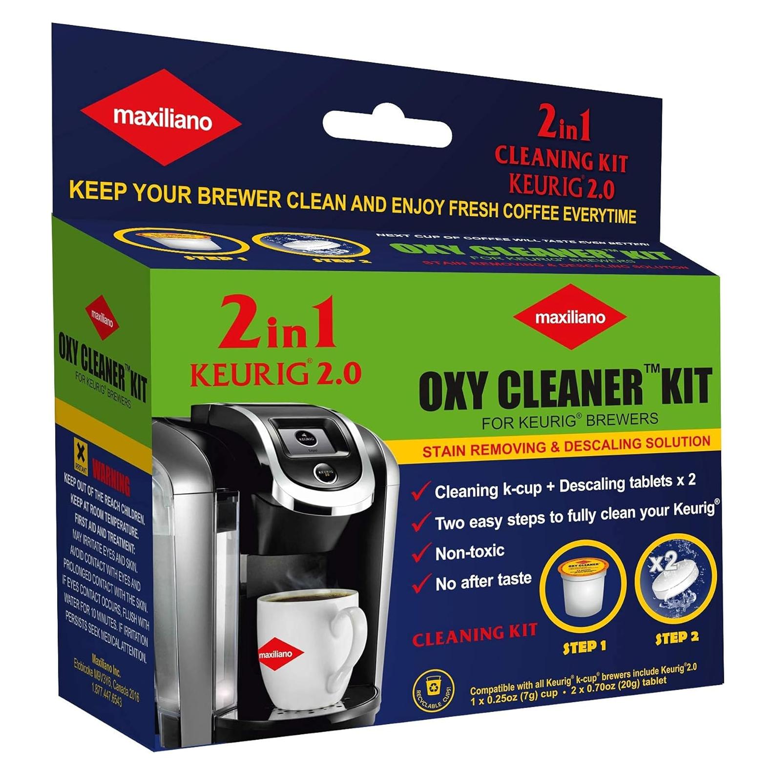 Kit de limpieza profesional Oxy para cafeteras K-Cup Keurig