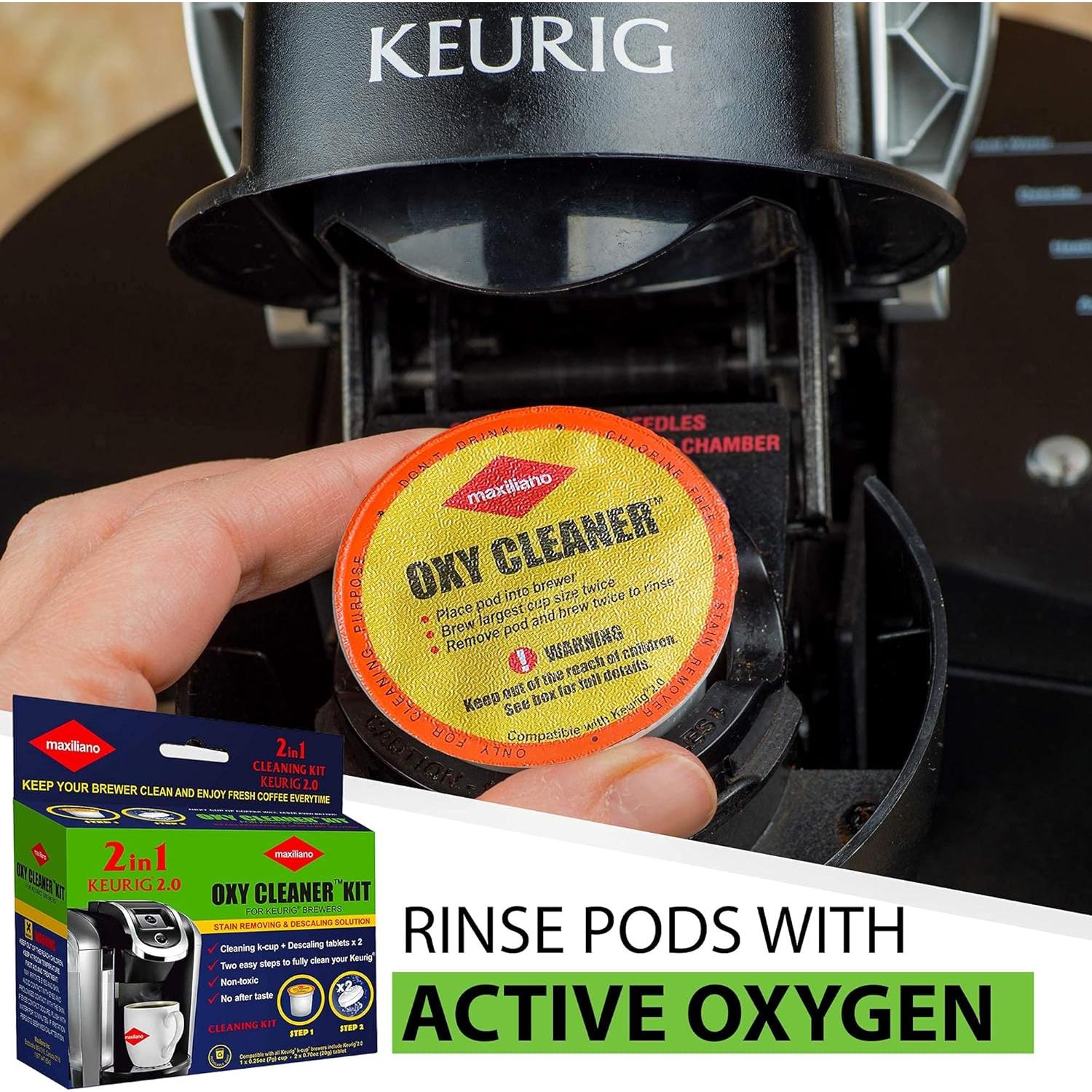 Kit de limpieza profesional Oxy para cafeteras K-Cup Keurig