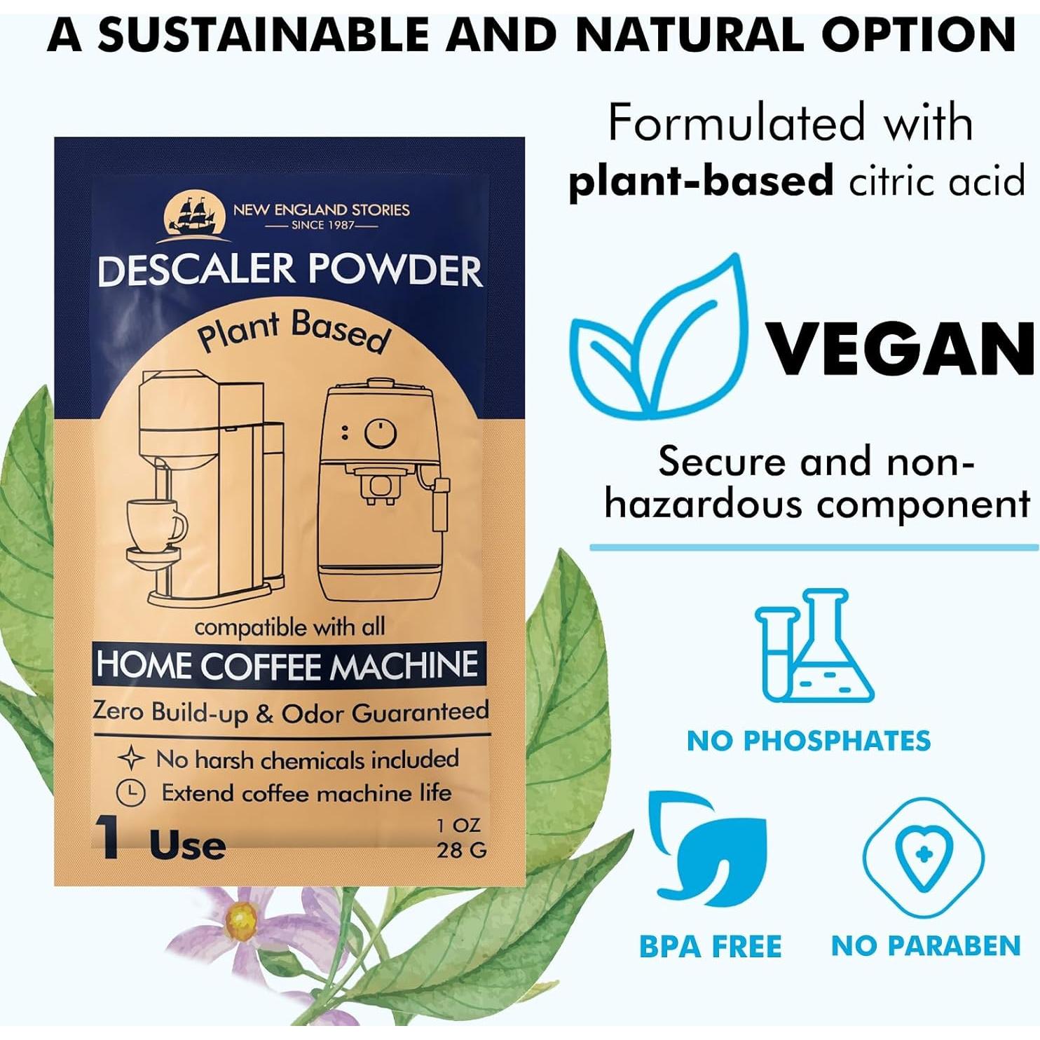 Desincrustante en Polvo New England Stories 160g para Cafeteras