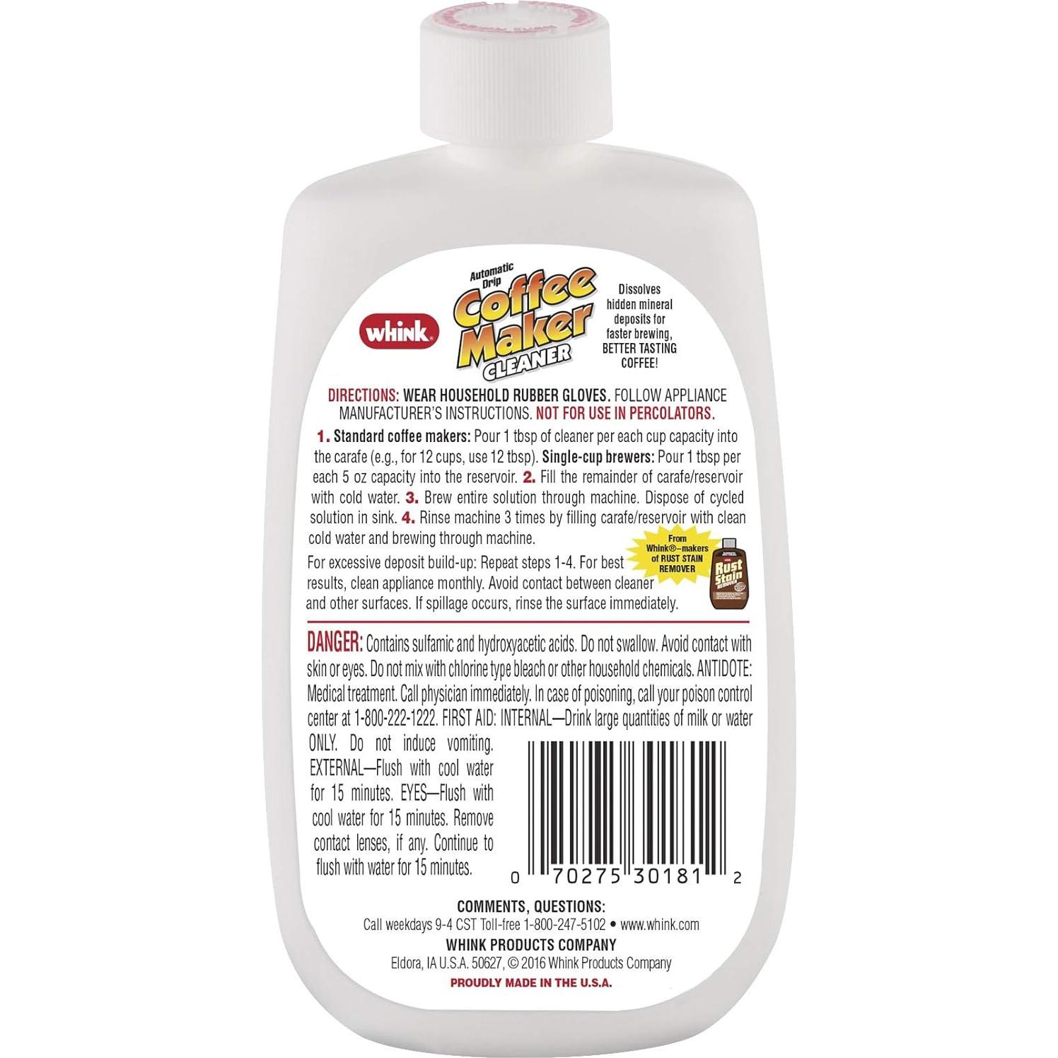 Limpiador de Cafeteras Whink 30081 - 284 g - Eficaz y Rápido