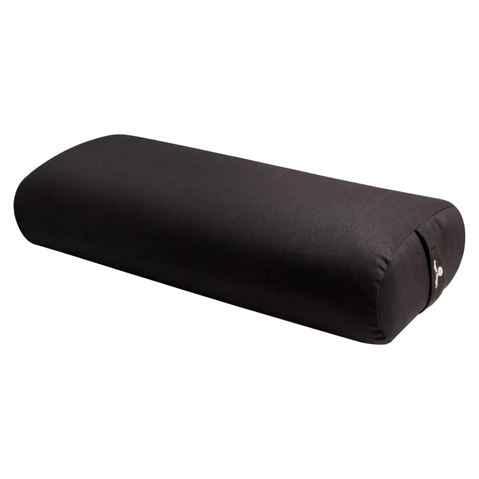 Bolster de Yoga Hugger Mugger Estándar Negro - Firme y Duradero