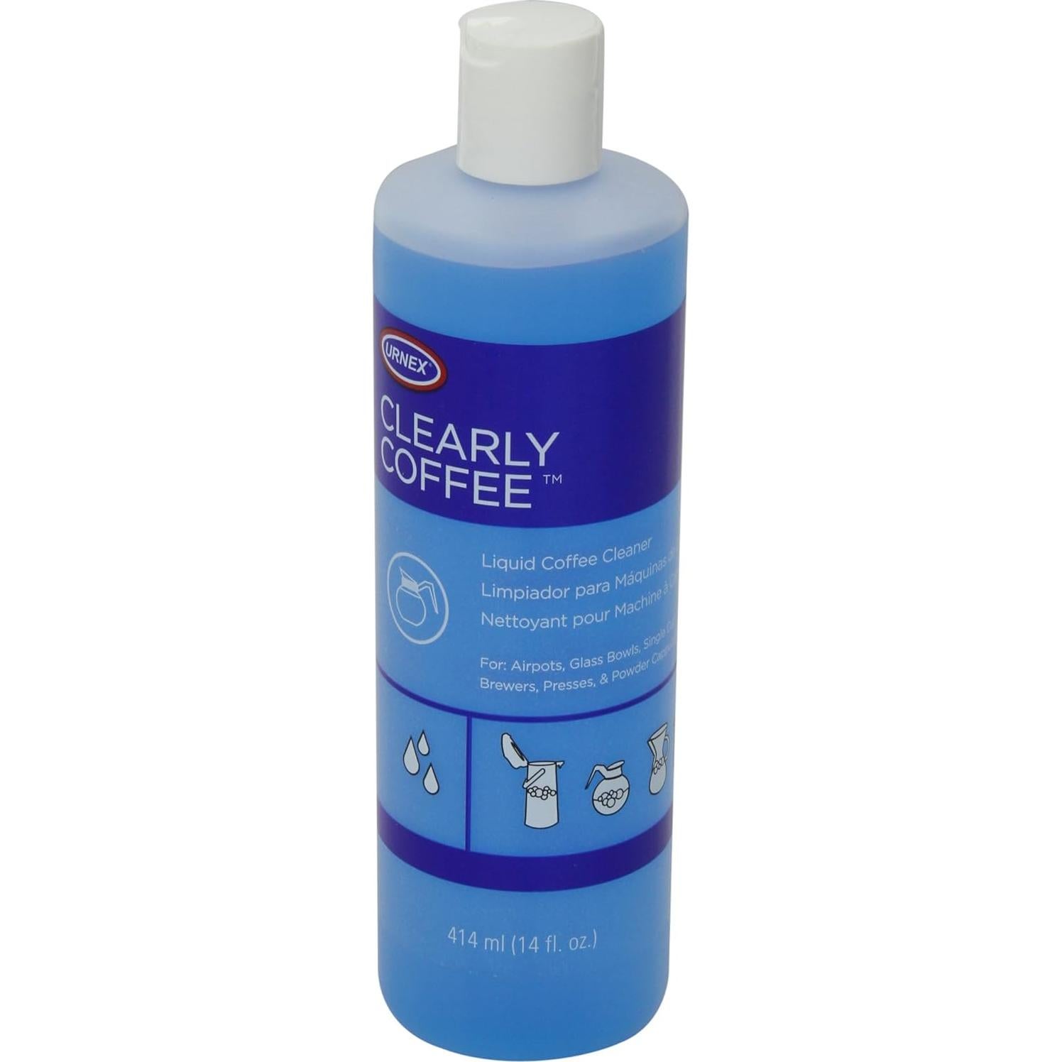 Limpiador de Cafeteras Urnex Clearly 414 ml - Elimina Aceites