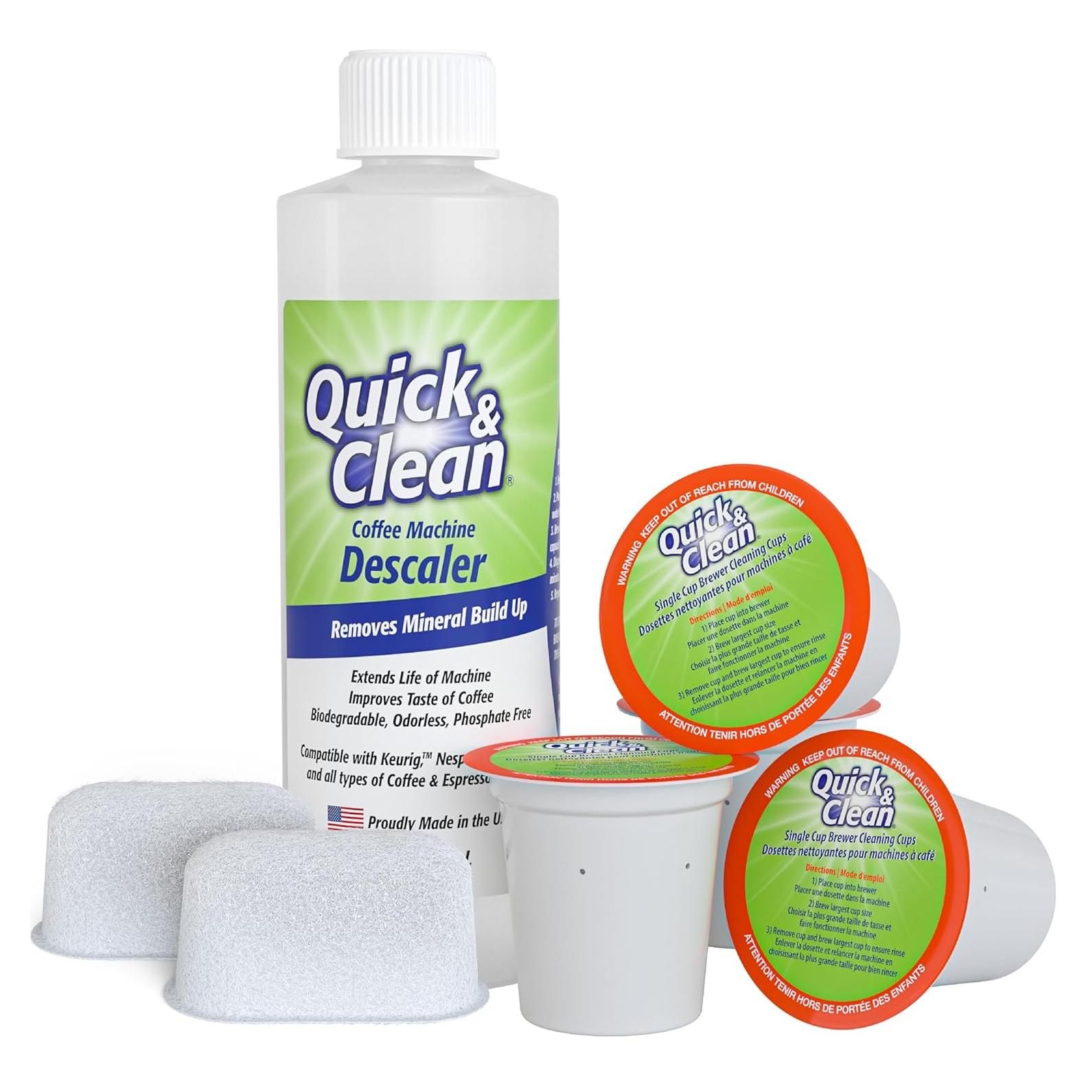 Paquete de Limpieza Rápida y Limpia para Cafeteras 4 Tazas