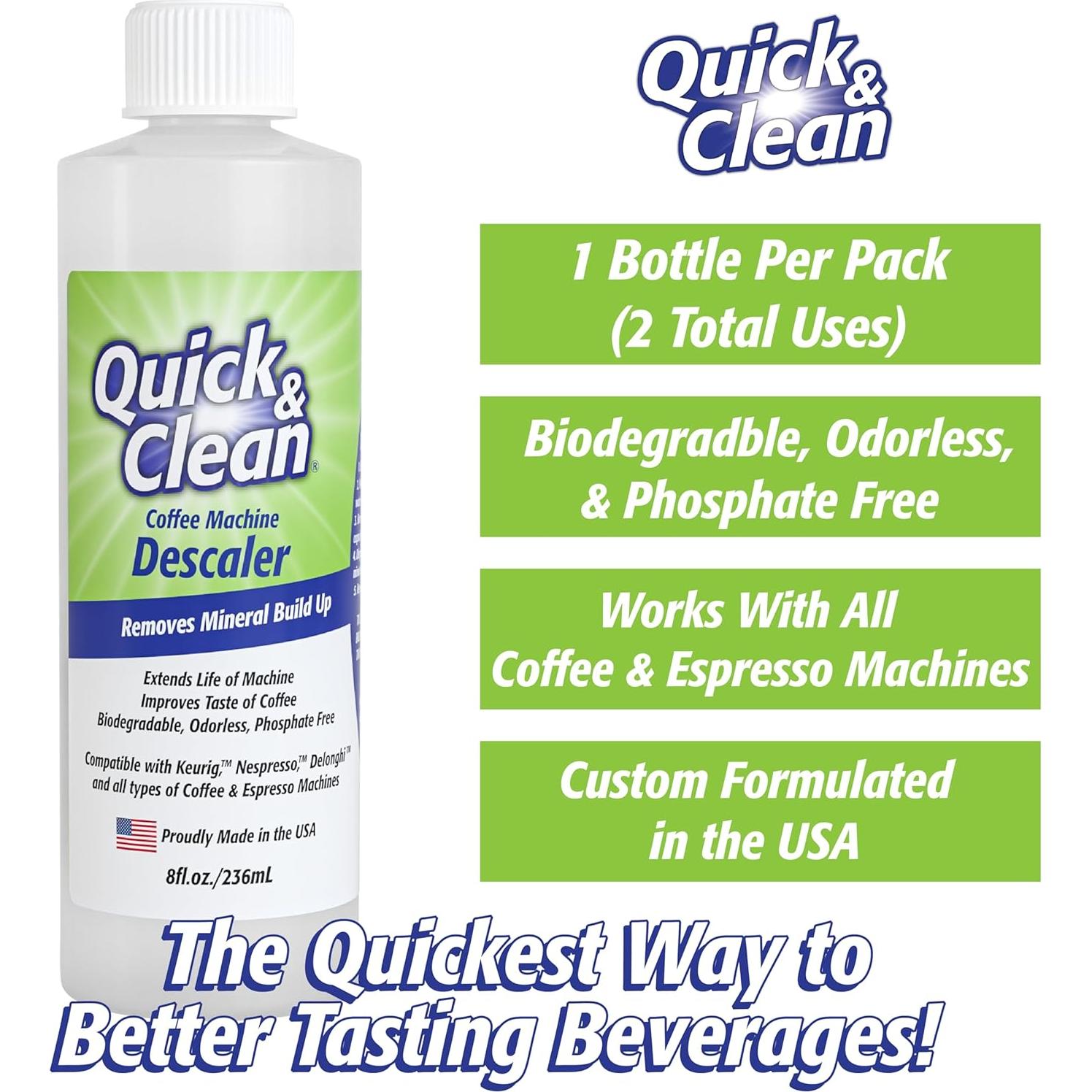 Paquete de Limpieza Rápida y Limpia para Cafeteras 4 Tazas