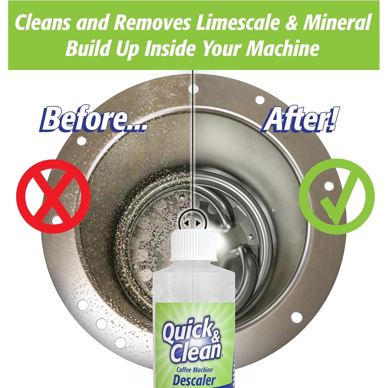 Paquete de Limpieza Rápida y Limpia para Cafeteras 4 Tazas