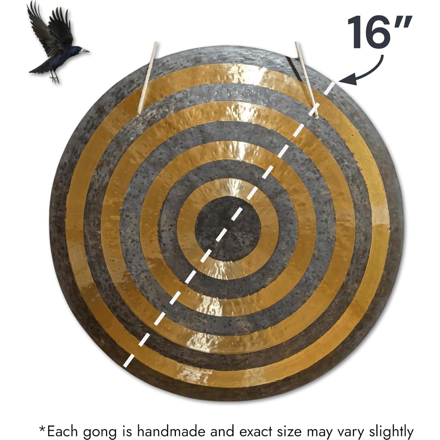 Gong Solar Raven Sounds 40.64 cm Bronce Chino Hecho a Mano