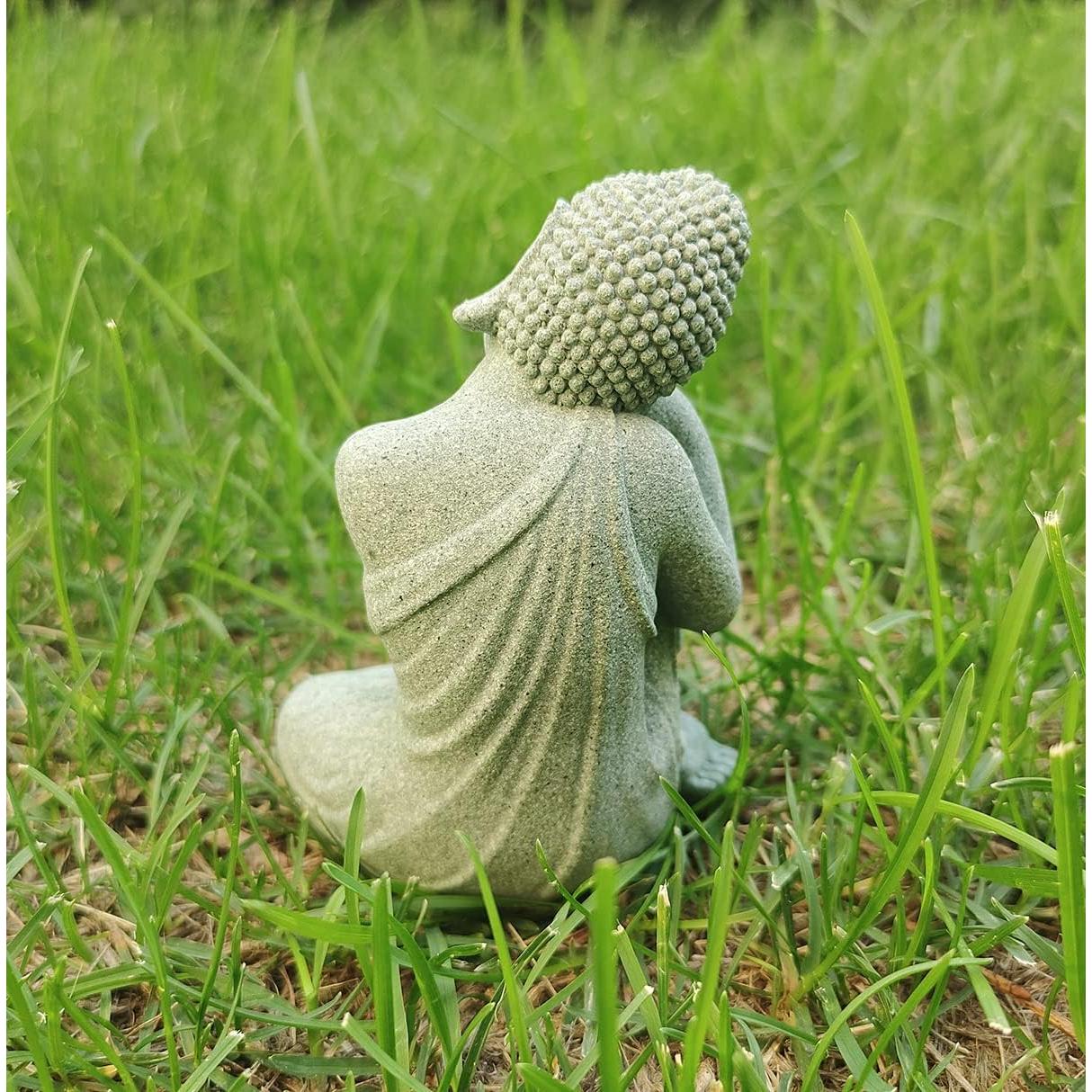 Estatua de Buda Mini Livelyfish para Acuario 10L Arenisca