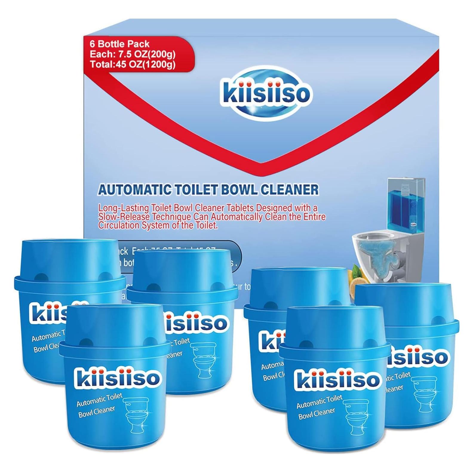 Limpiador de Inodoro KIISIISO 6 Botellas 7.5 Onzas Ecológico