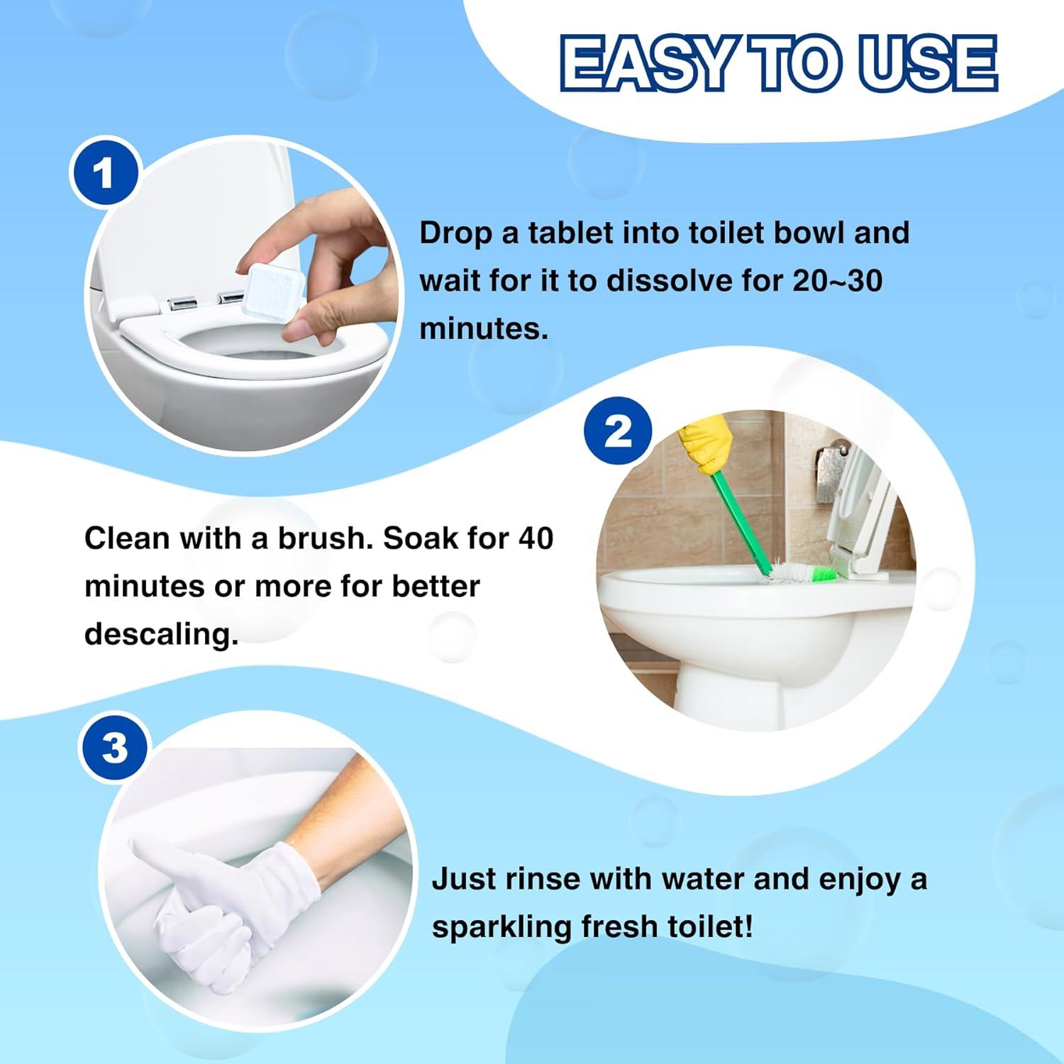 Tabletas de Limpieza de Inodoro OceanBreezy 24-Pack Ecológicas