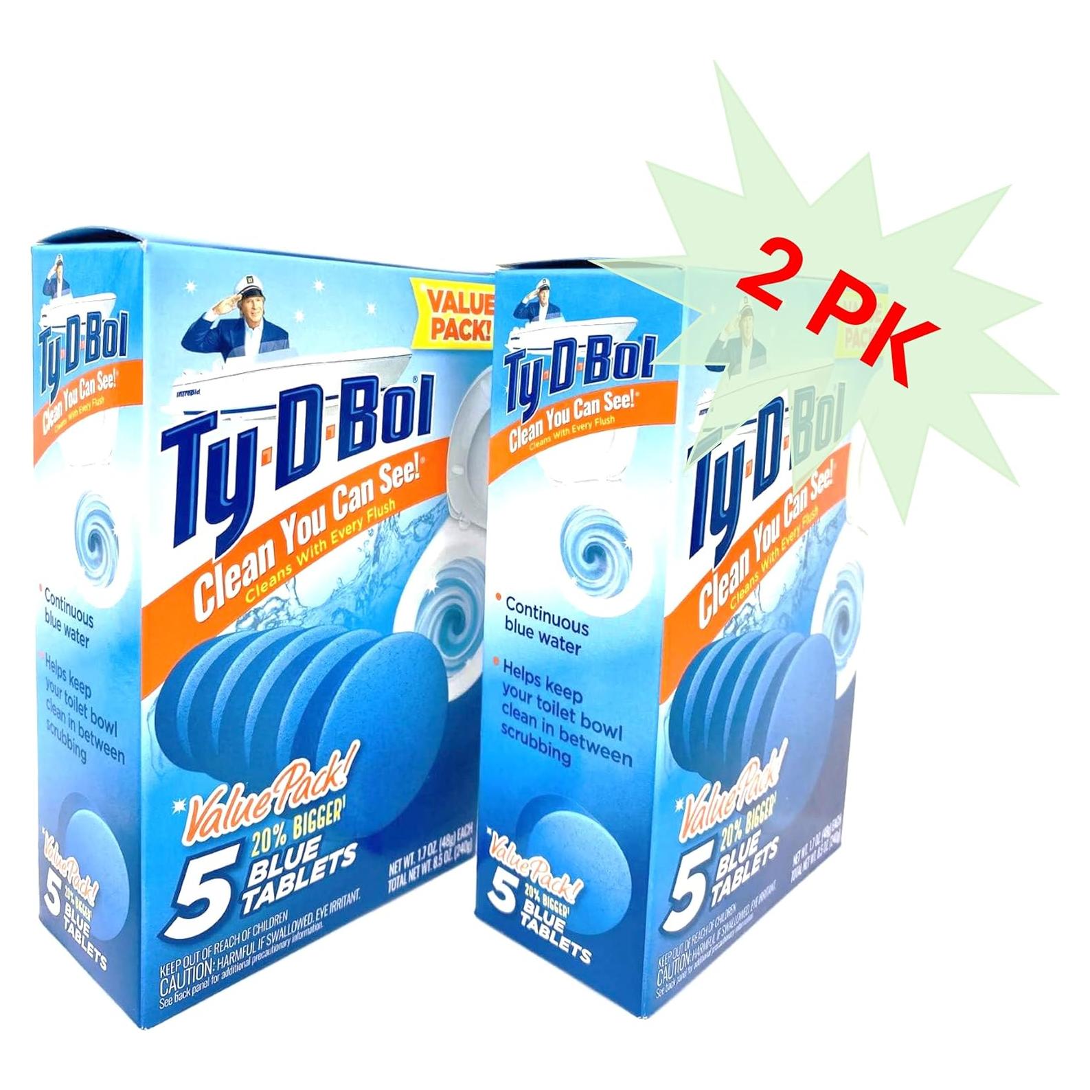 Tabletas de limpieza para inodoro Ty D BOL 10 unidades aroma abeto azul