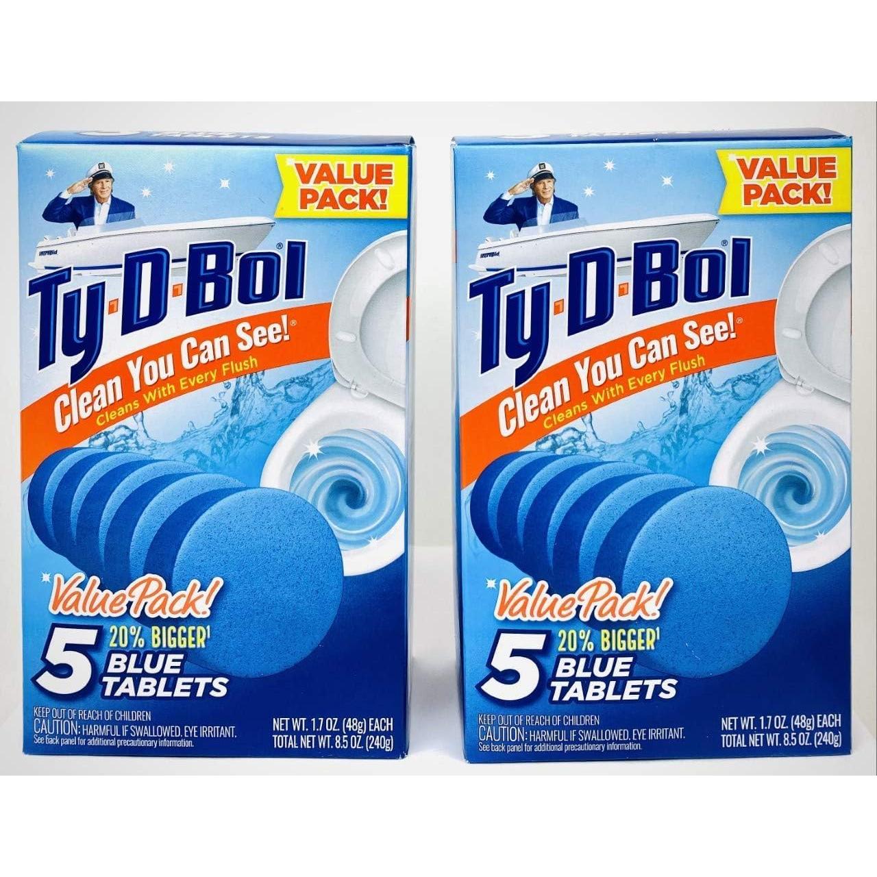 Tabletas de limpieza para inodoro Ty D BOL 10 unidades aroma abeto azul