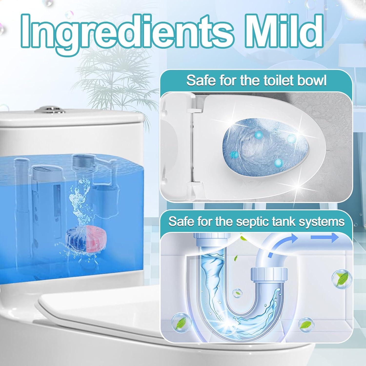 Tabletas Limpiadoras de Inodoro Msvvko 40 Paquetes 2.65 oz