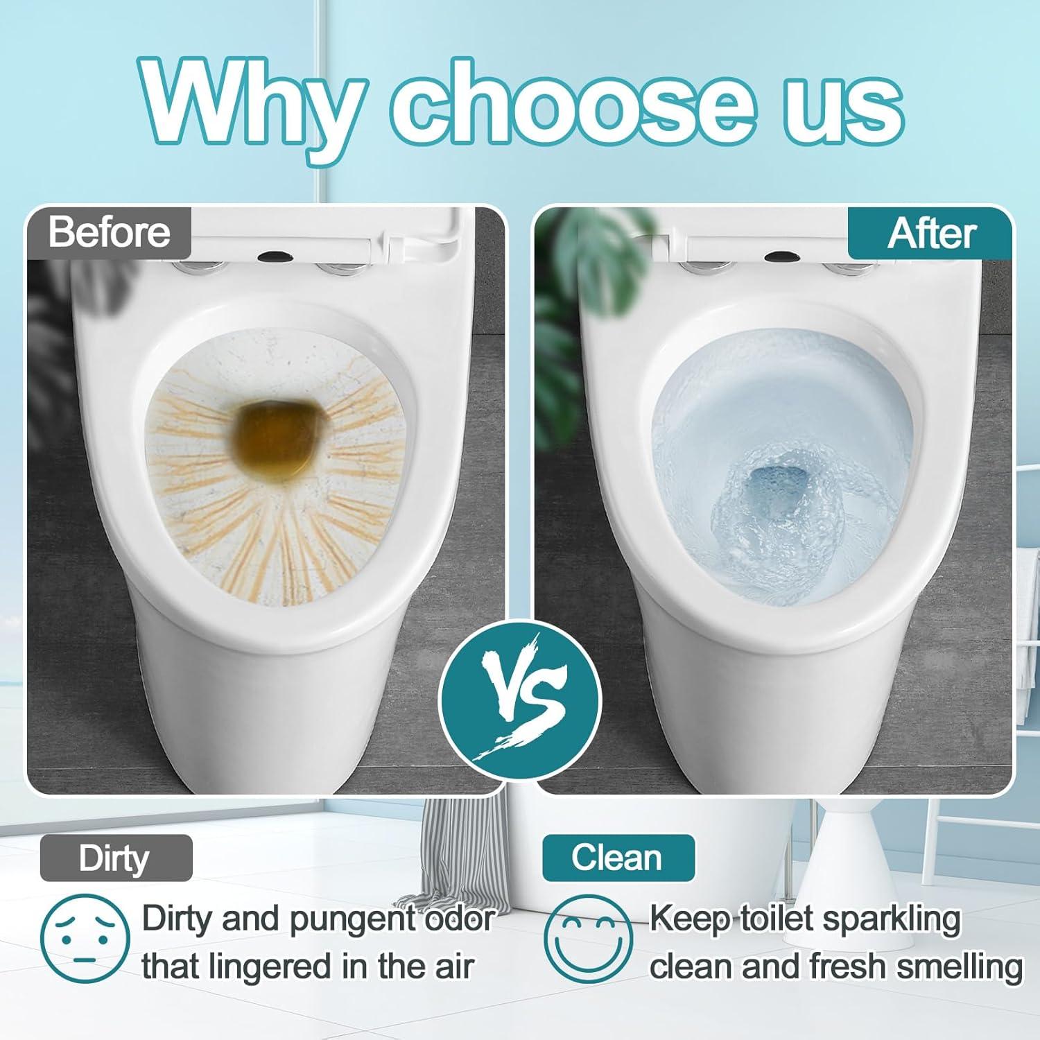 Tabletas Limpiadoras de Inodoro Msvvko 40 Paquetes 2.65 oz