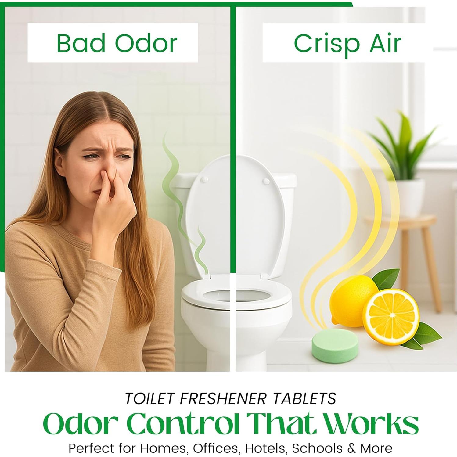 Tabletas Desodorantes para Inodoro FreshExit - 60 Unidades Aroma Cítrico