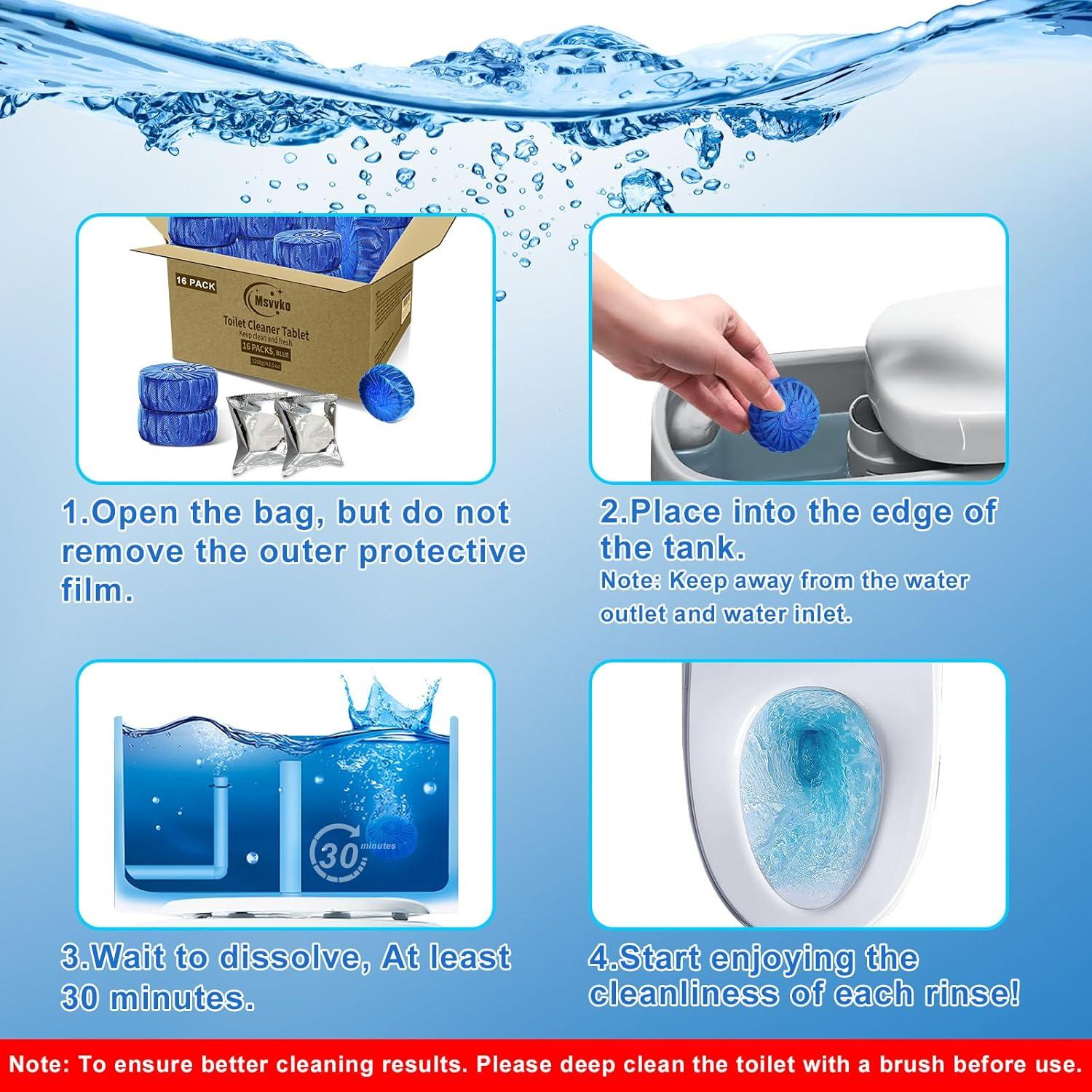 Pastillas Limpiadoras de Inodoro Msvvko 16 Paquetes 75 g