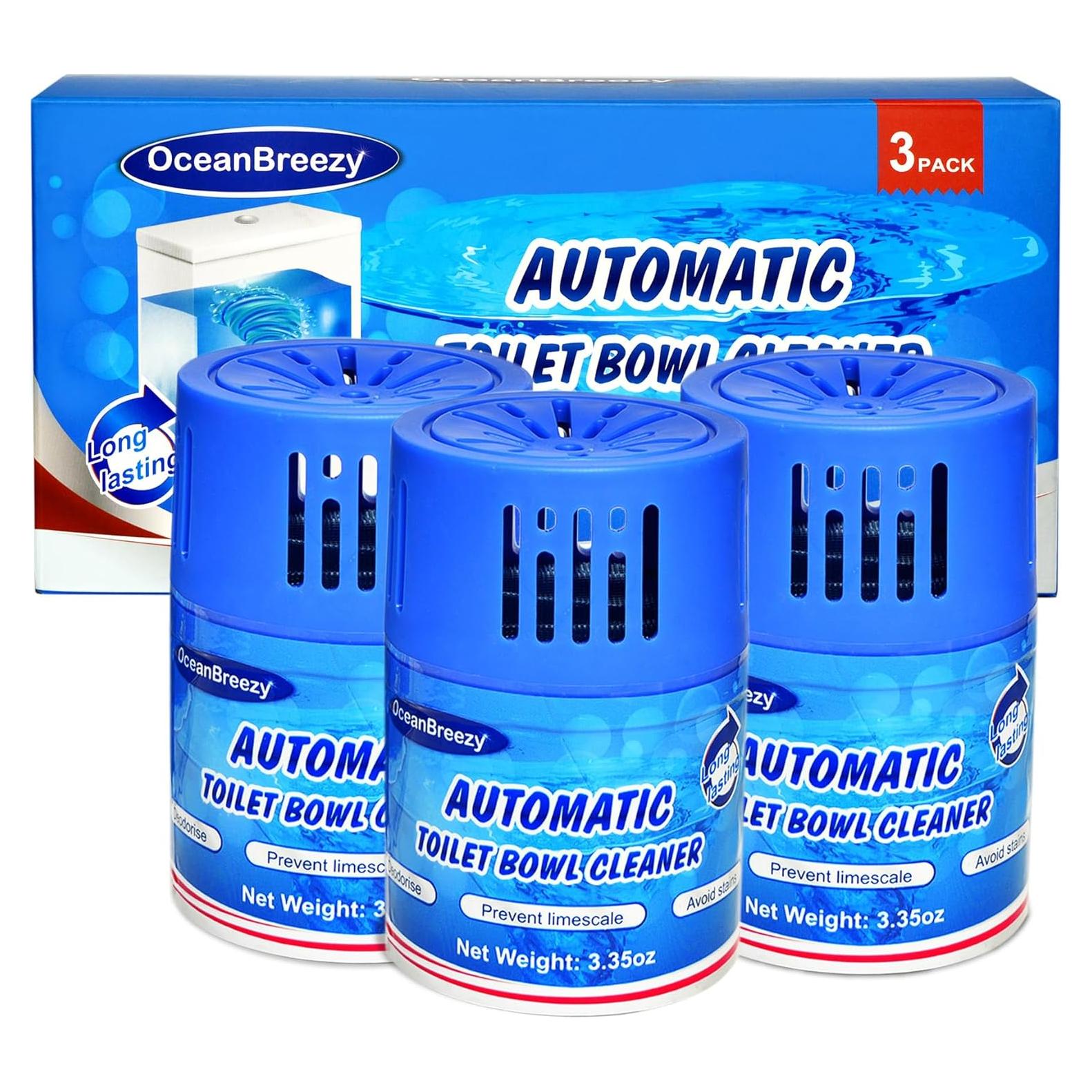 Limpiador de Inodoro OceanBreezy 3 Botellas 2800 Descargas