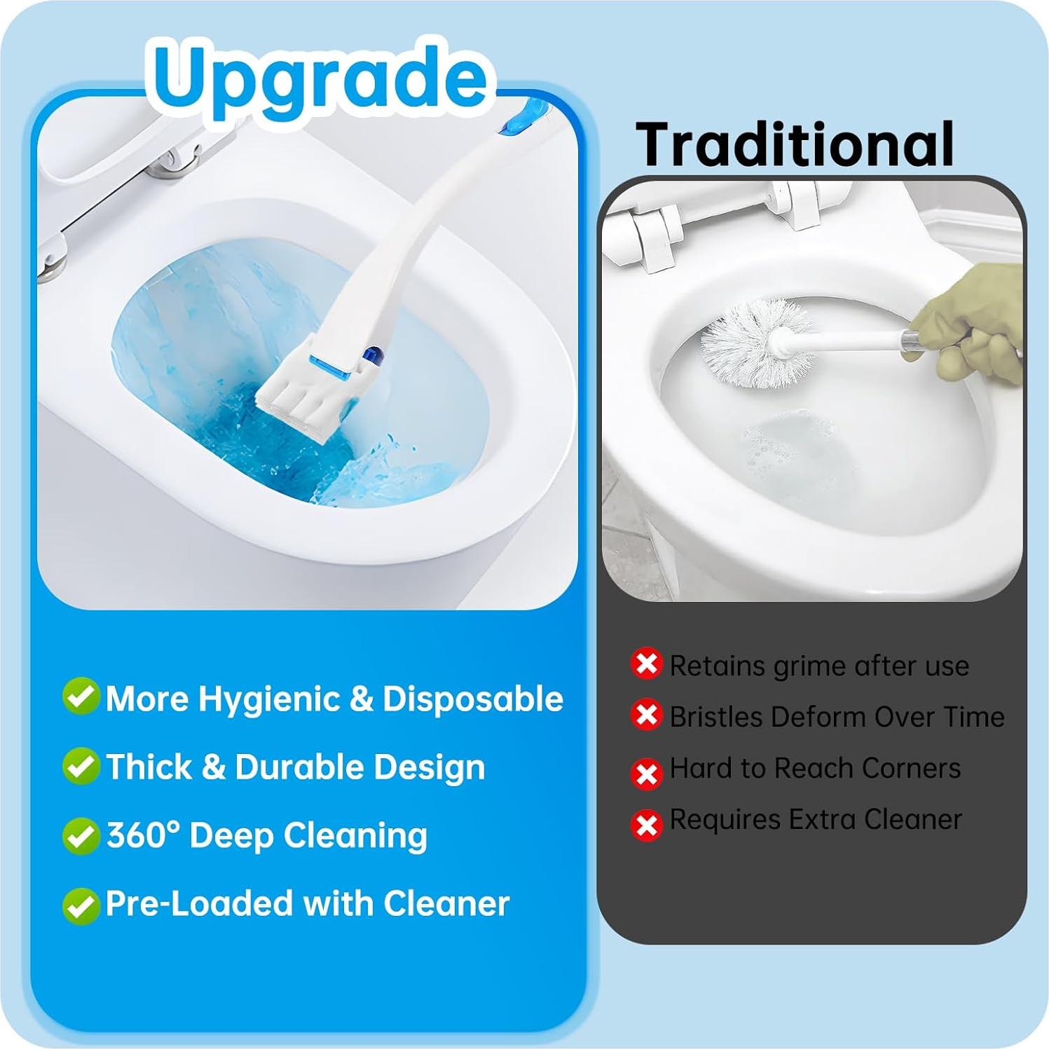 Recargas Desechables para Cepillo de Inodoro Ajrwiiy - 24 Unidades