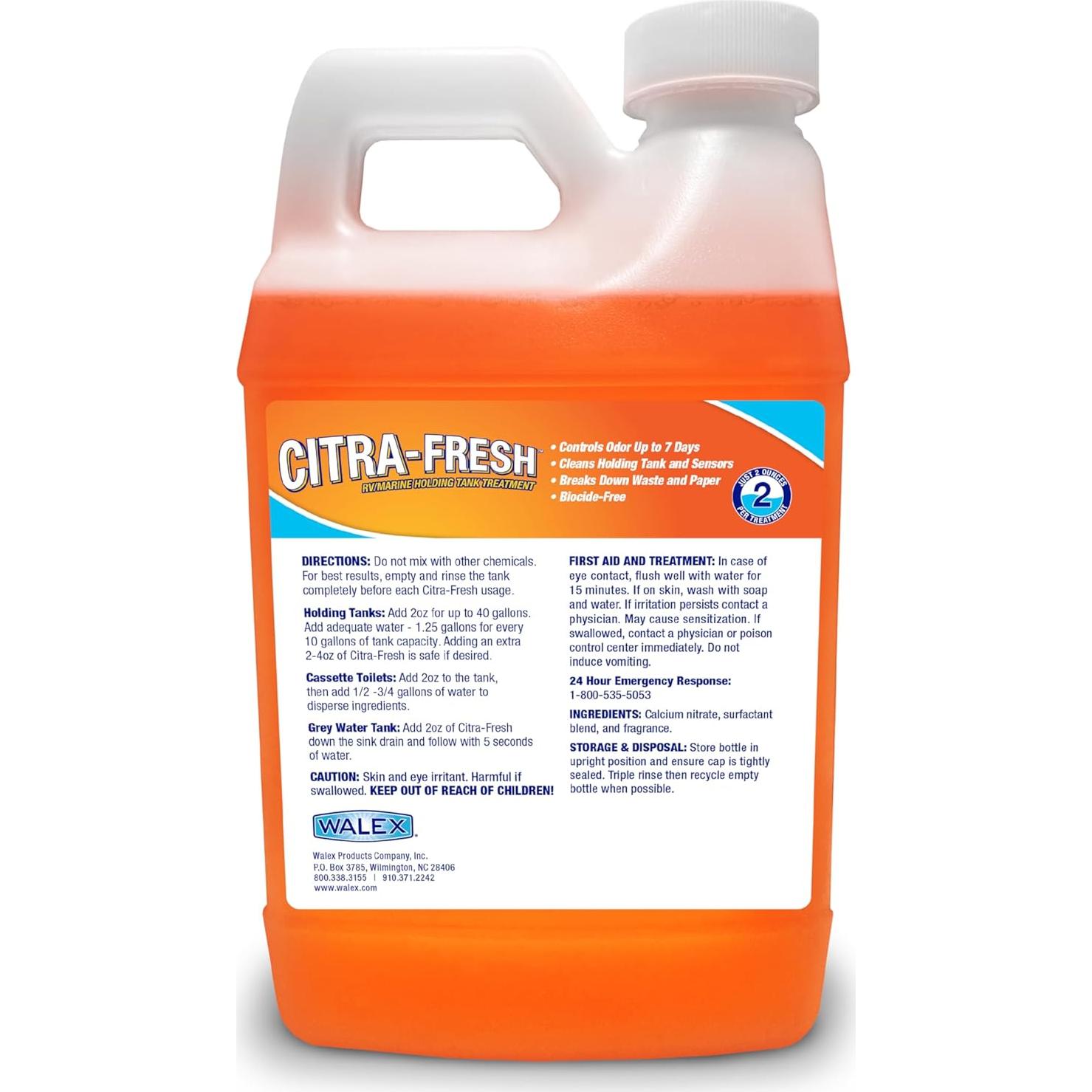 Desodorante Líquido para Tanques Walex Citra-Fresh 1.89L
