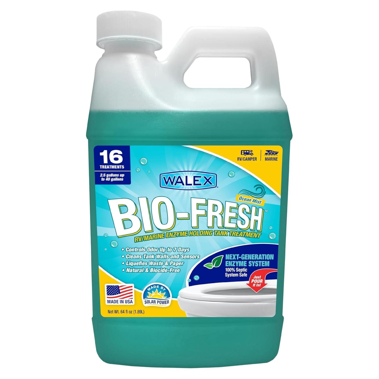 Desodorante Líquido Enzimático Walex Bio-Fresh 64oz Brisa Oceánica