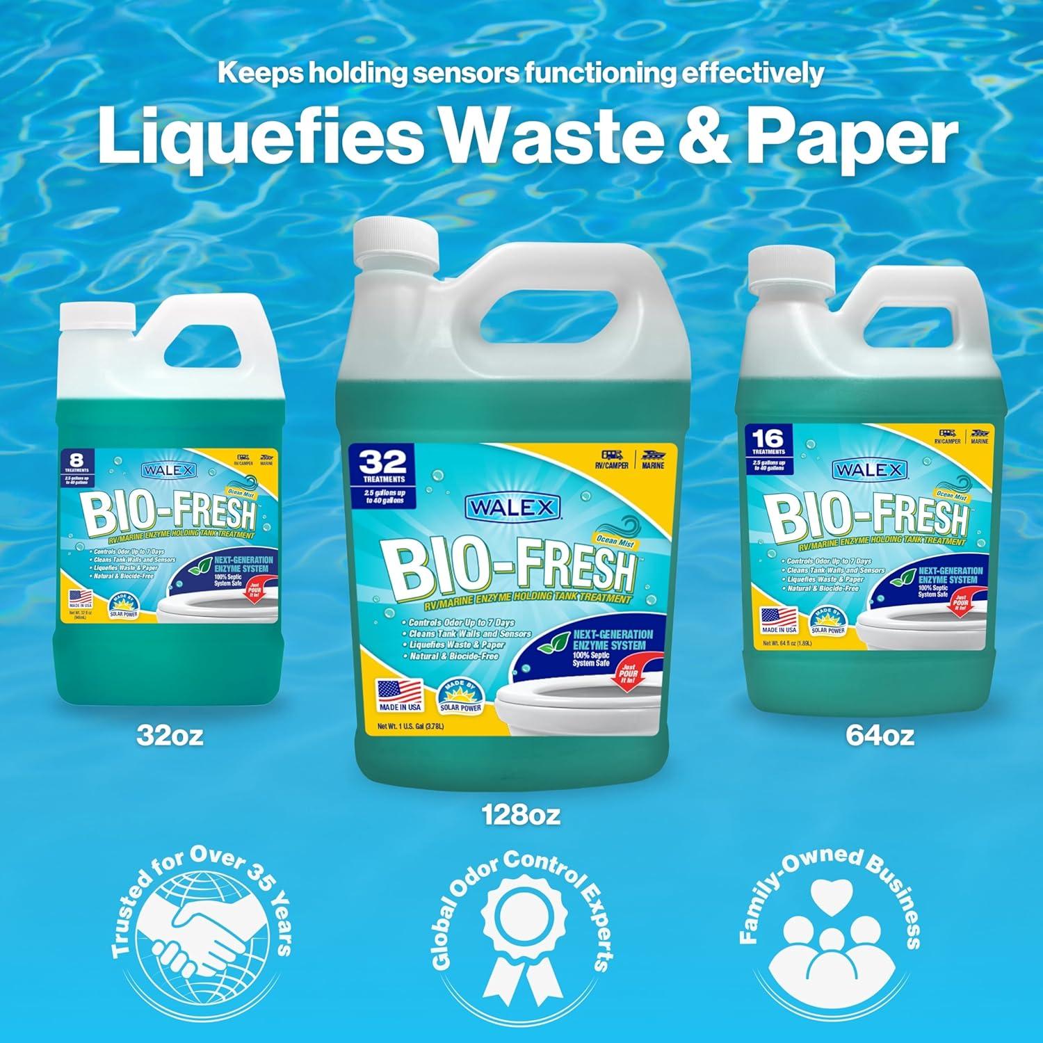 Desodorante Líquido Enzimático Walex Bio-Fresh 64oz Brisa Oceánica