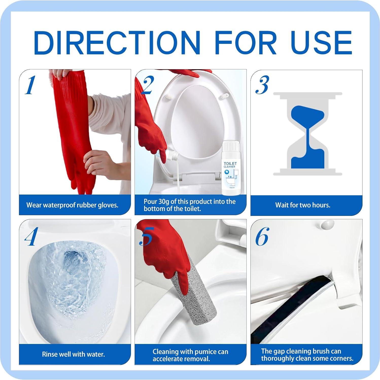 Juego de Limpieza de Inodoro NLXCXUCY con Guantes y Cepillos