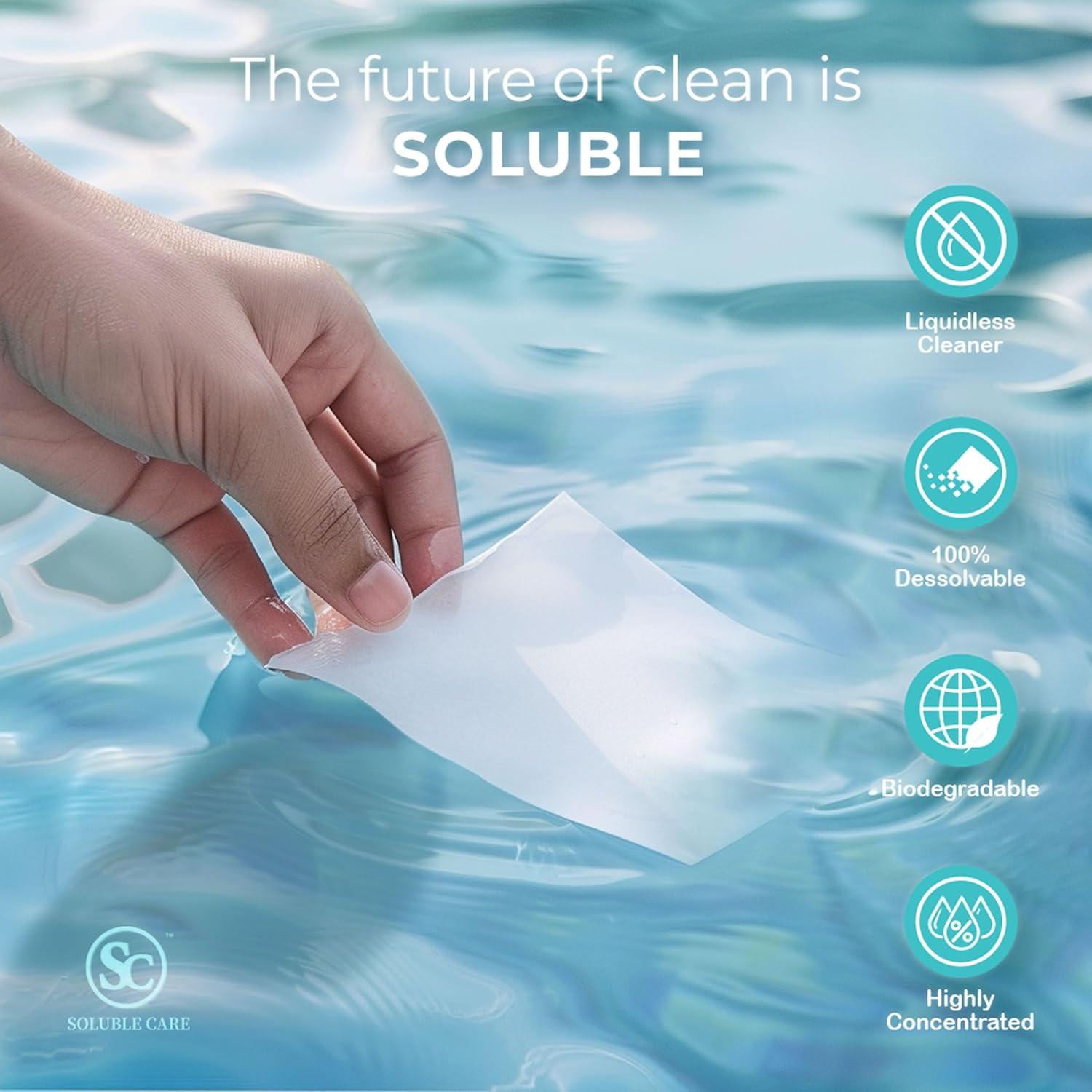 Hojas de Limpieza Ecológicas Soluble Care - 10 Unidades