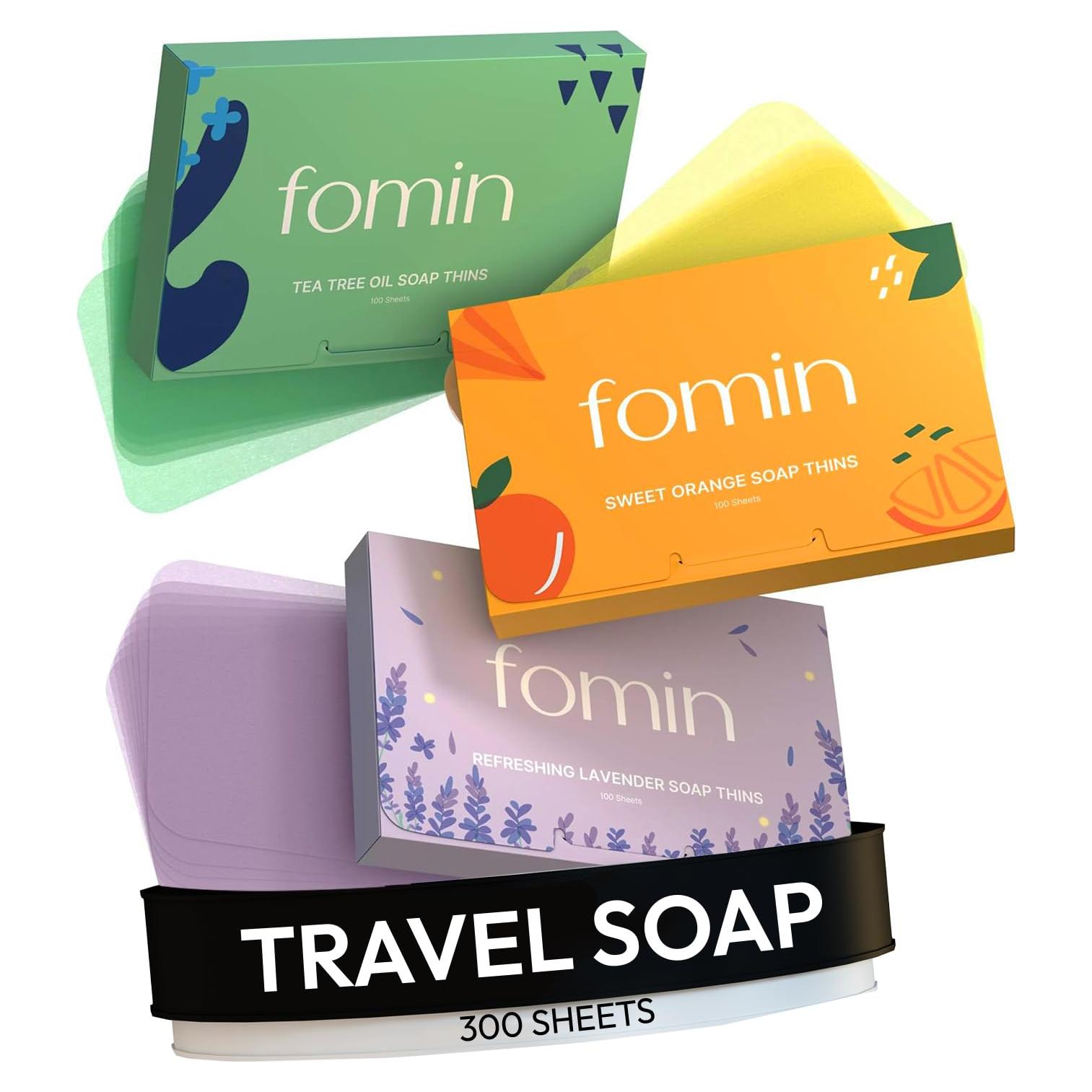 Hojas de Jabón Antibacteriano FOMIN - 300 Unidades Portátiles