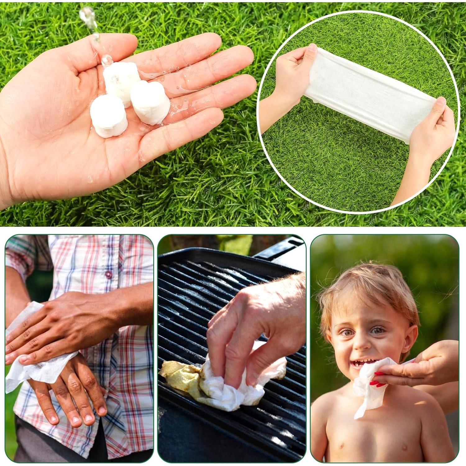 Toallas Desechables Comprimidas Fancyou 500 PCS Algodón 100%