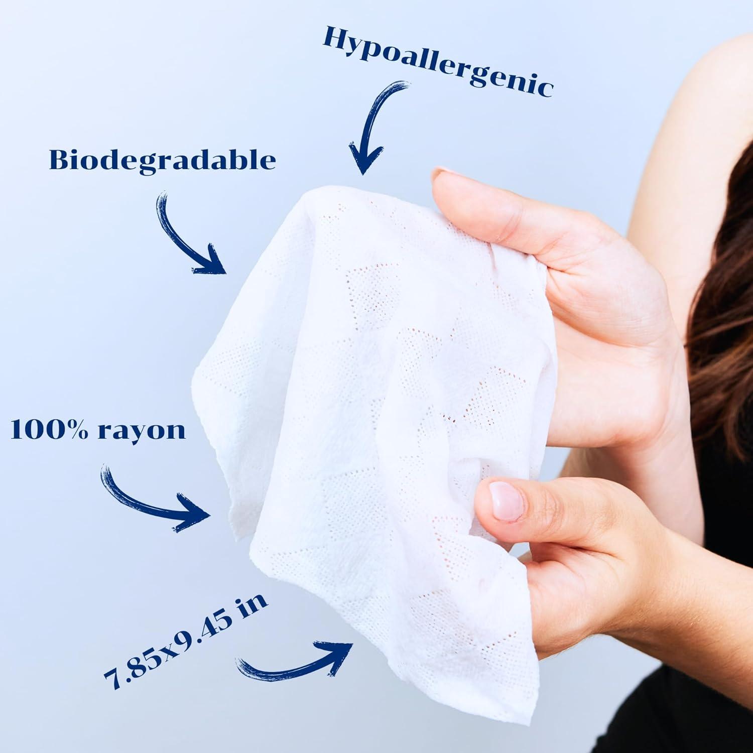 Toallitas Comprimidas Biodegradables Kleany - 100% Rayón - 20x24 cm