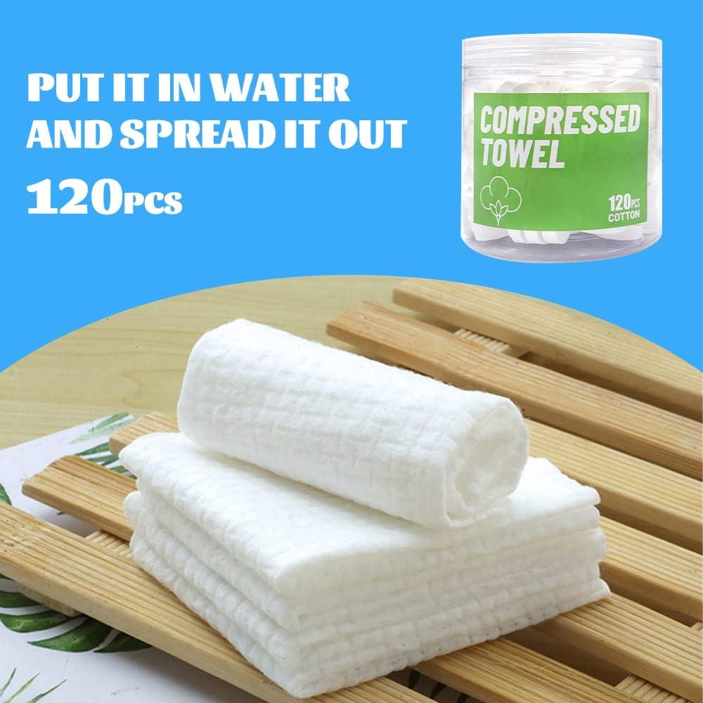 120 Toallas Comprimidas Desechables Herb Life 22x23 cm