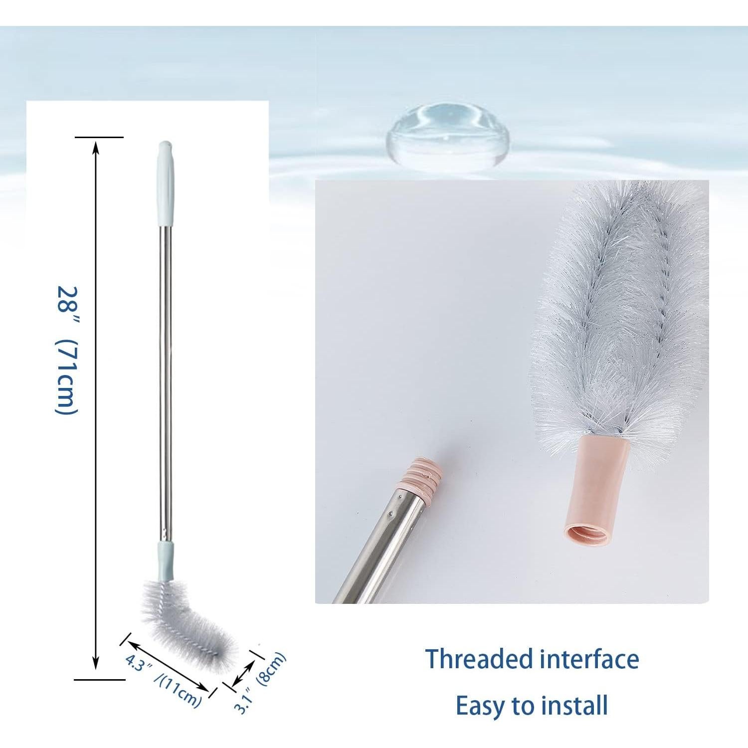 Paquete de 2 Cepillos Limpiadores de Botellas Kehail 71 cm