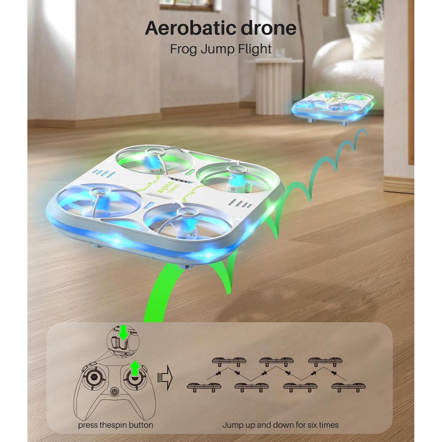 Dron SYMA X880 para Niños con Luces LED y Protección Completa