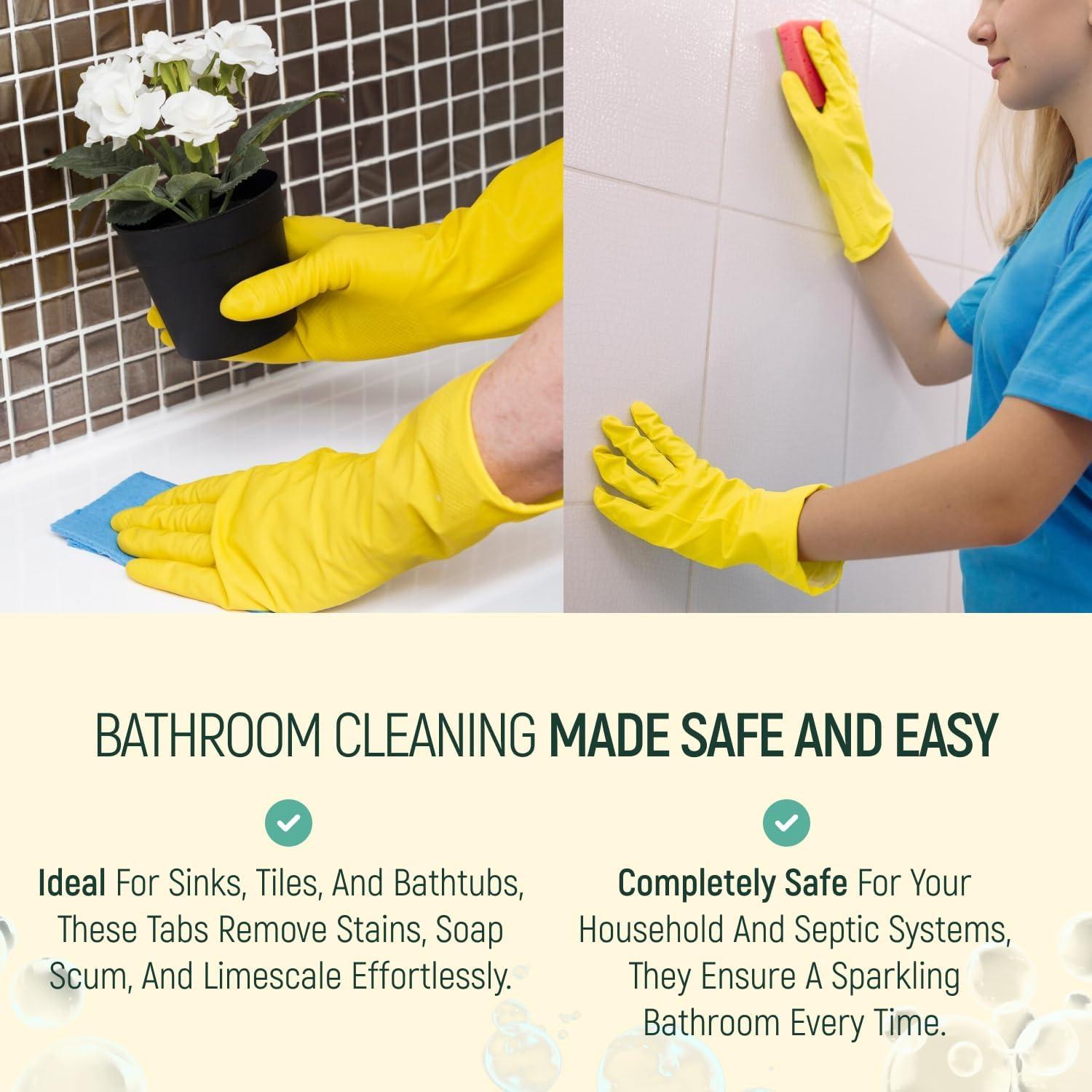 Limpiadores Naturales para Baño BAMBOEARTH - 12 Tabletas Ecológicas