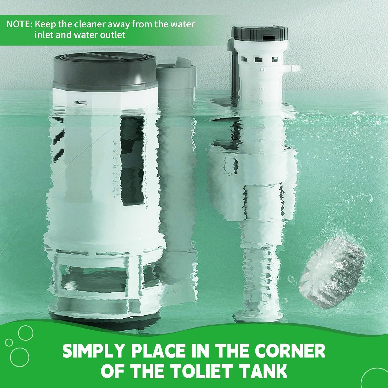 Tabletas Limpiadoras de Inodoro MyKlens, 20 Paquetes, Verde