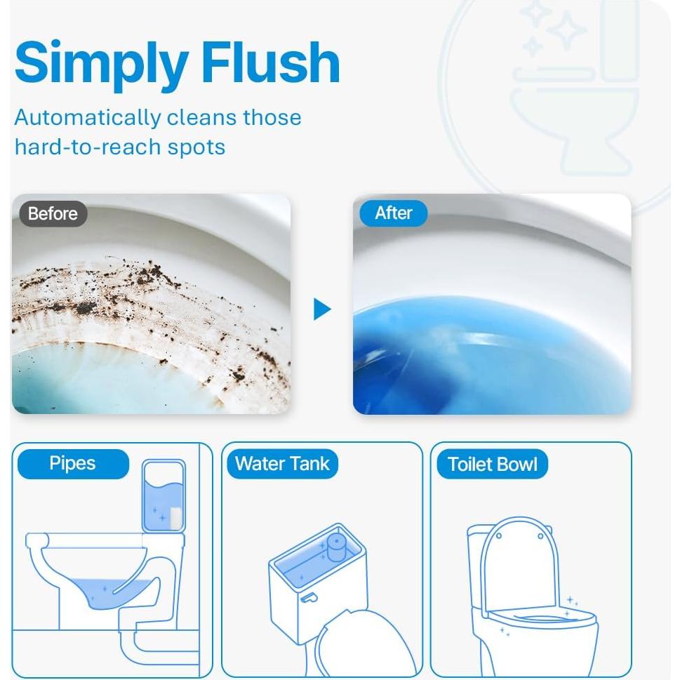 Limpiador Automático de Inodoro Fresh & Fresh - 2 Botellas Naranja