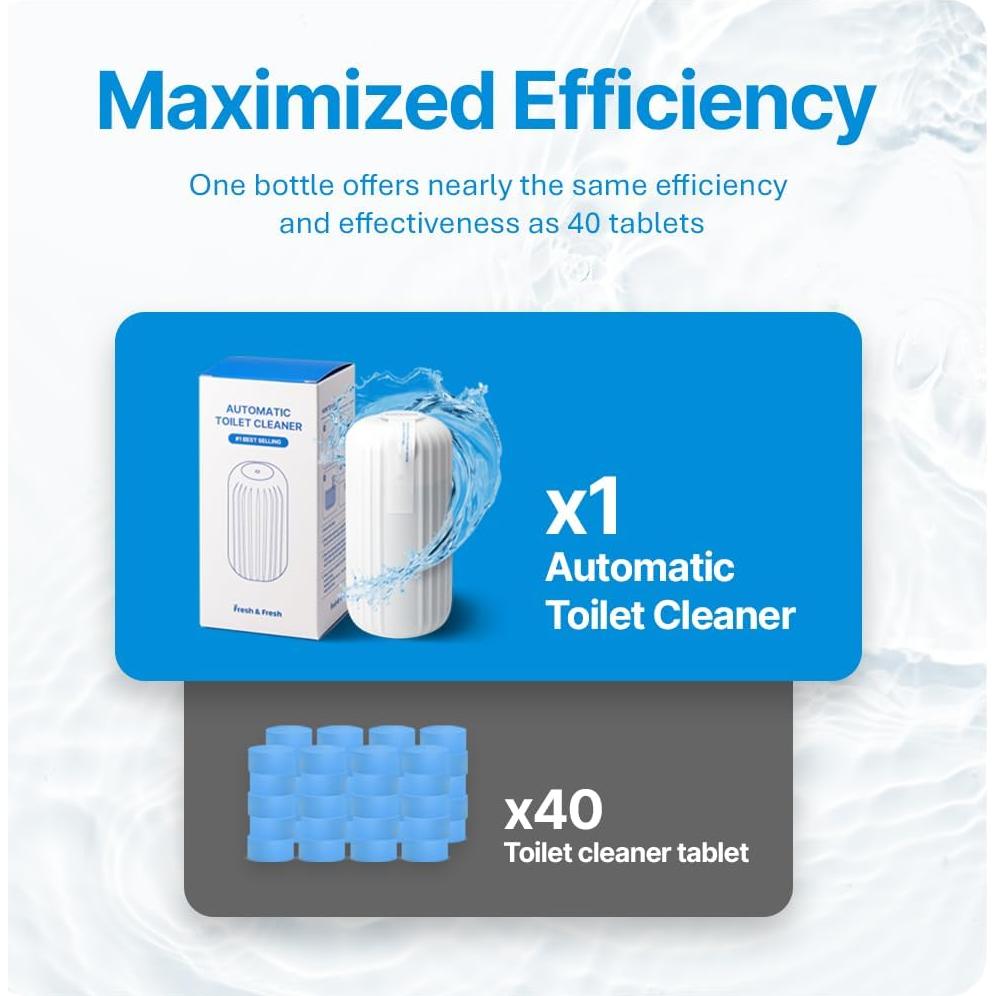 Limpiador Automático de Inodoro Fresh & Fresh - 2 Botellas Naranja