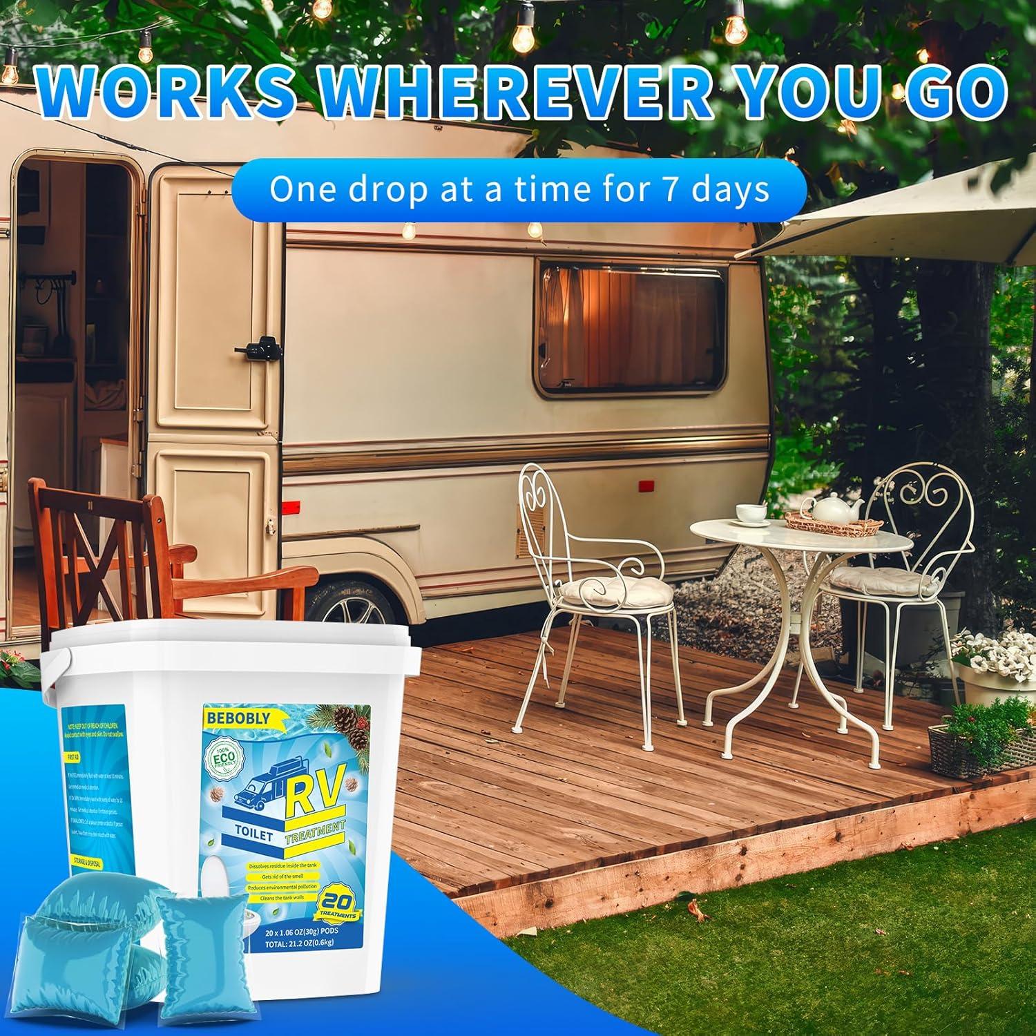 Limpiador de Tanques Sépticos BEBOBLY 20 Paquete Madera de Pino